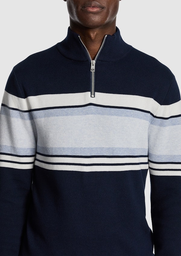 Brosnon 1/4 Zip Knit Jumper