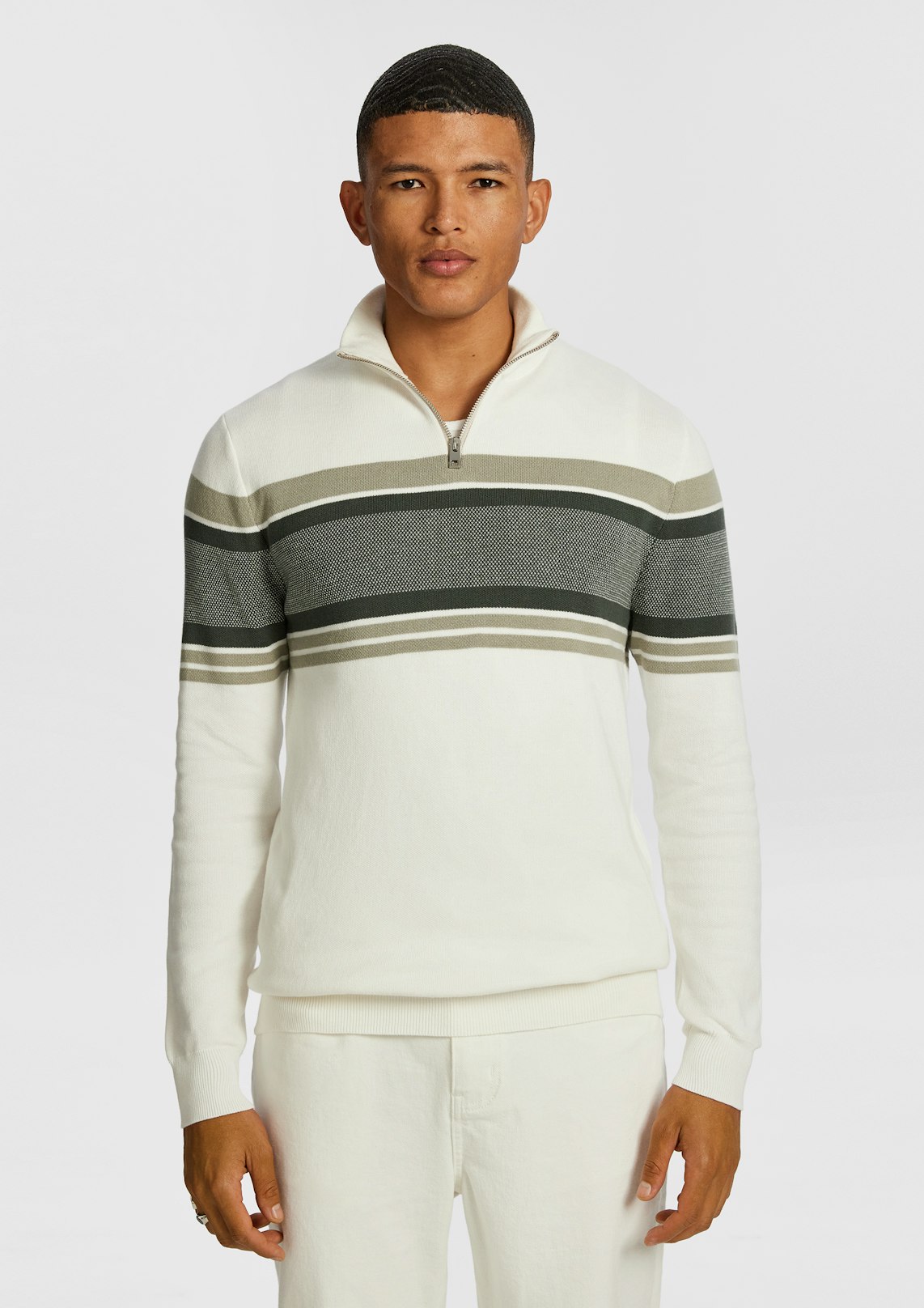 Brosnon 1/4 Zip Knit Jumper