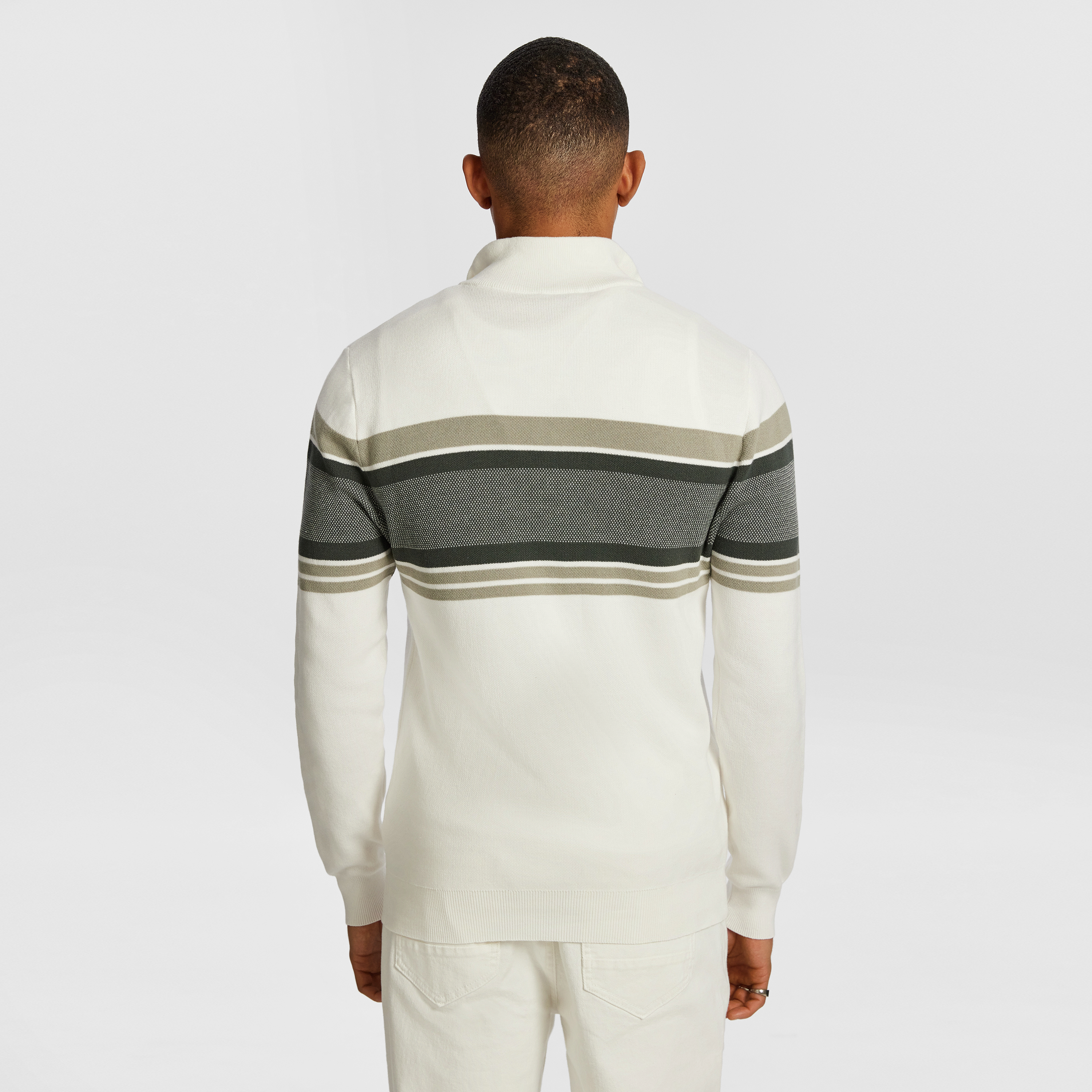 Off White Brosnon 1/4 Zip Knit Jumper