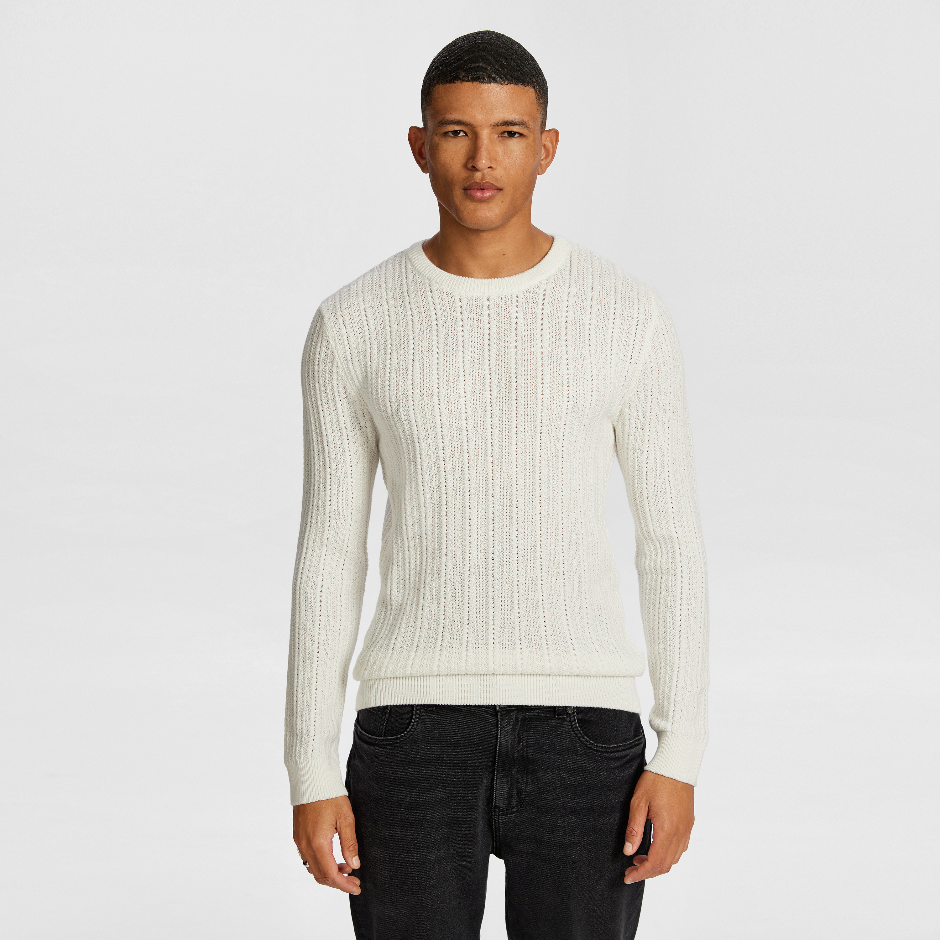 Carrey Crew Neck Cable Knit