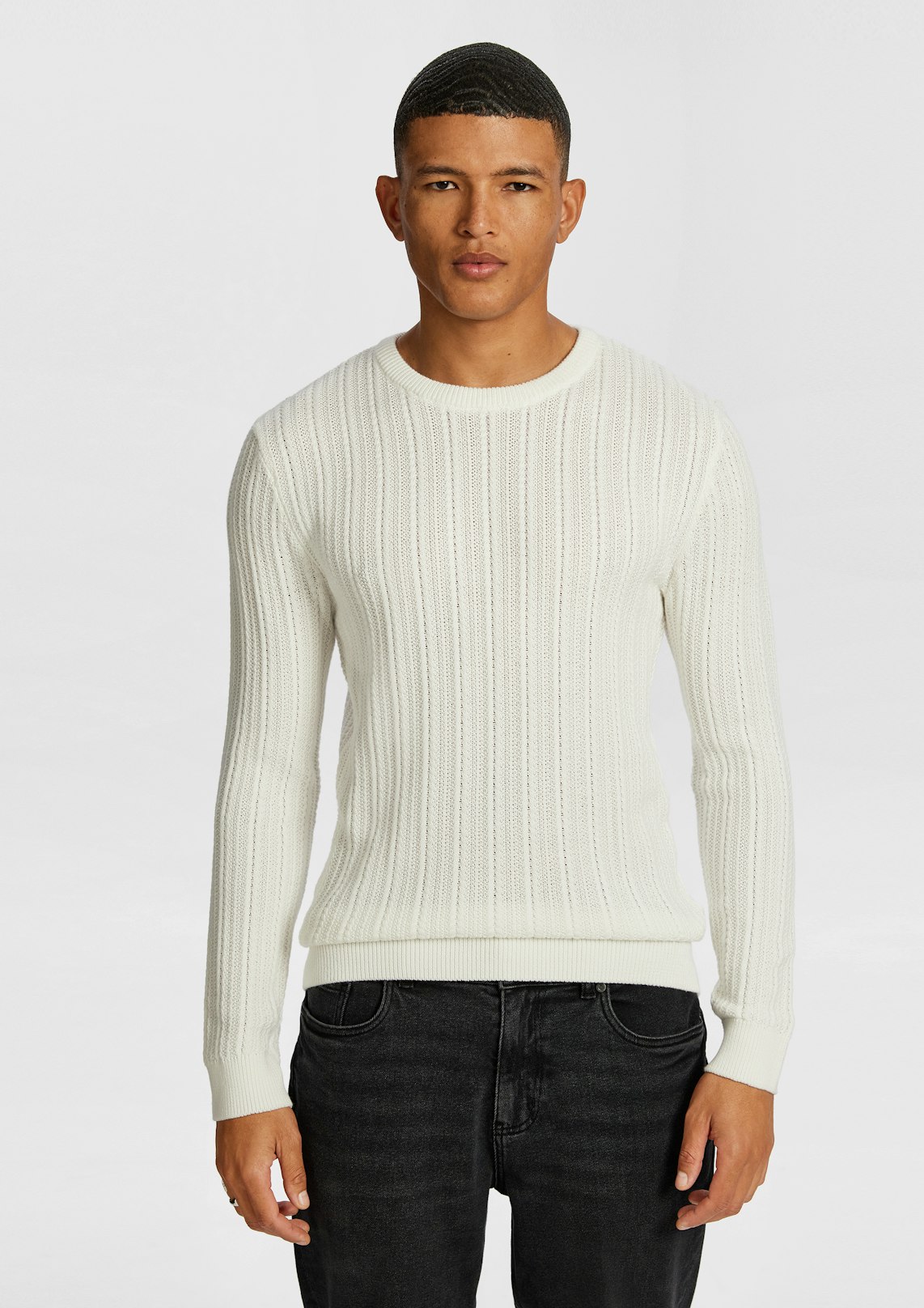 Carrey Crew Neck Cable Knit