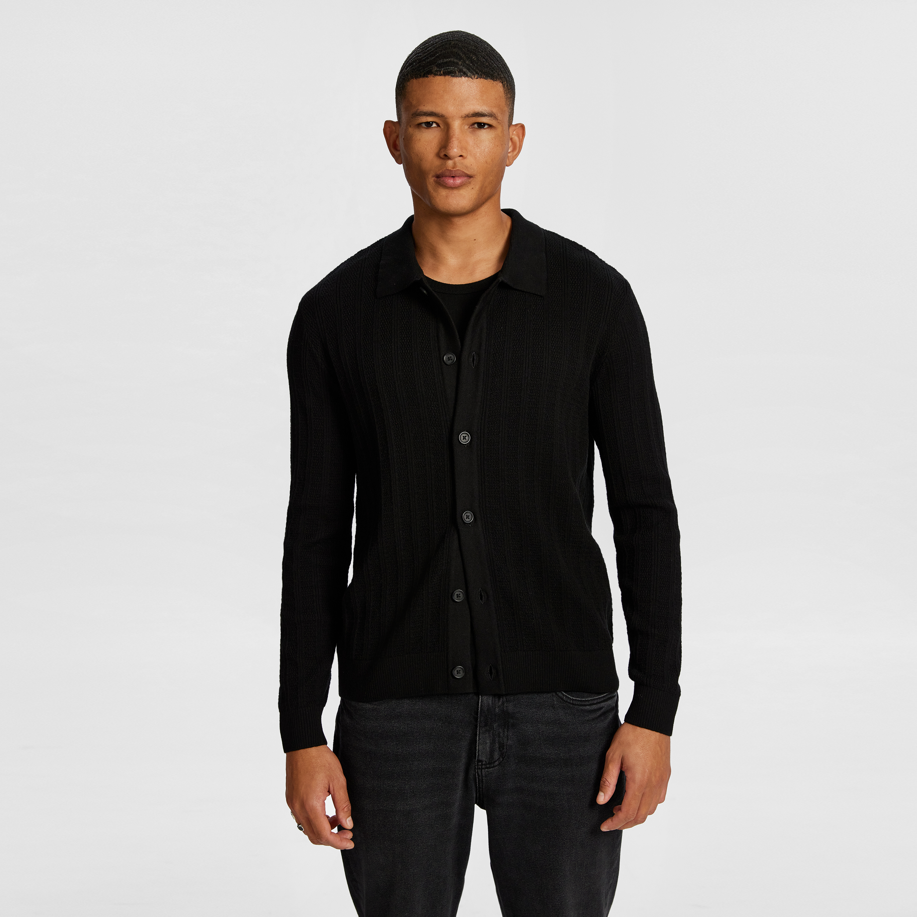 Neeson Button Through Knit