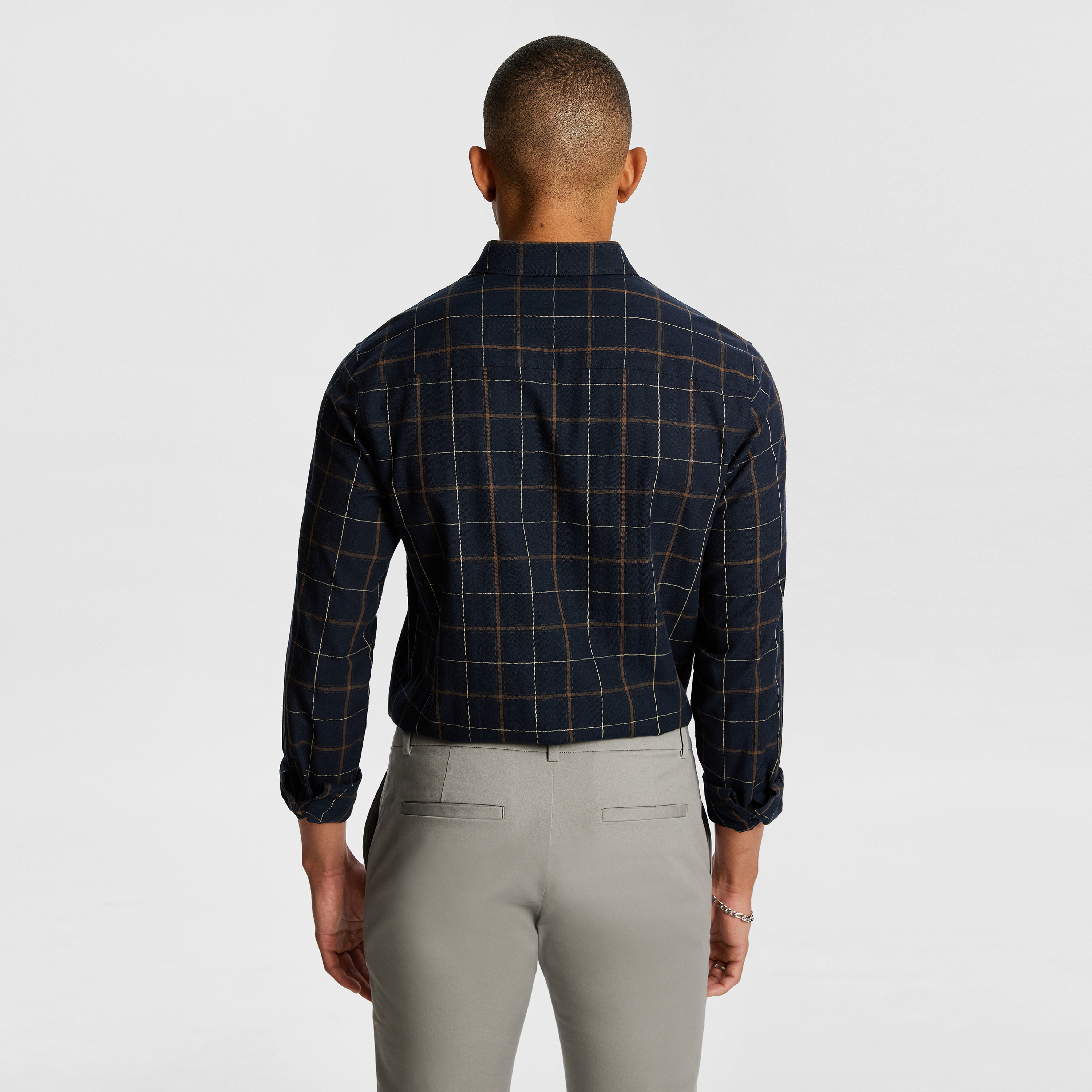Navy Barclay Check Shirt