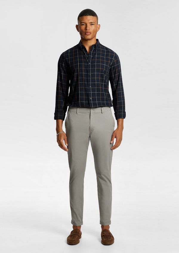 Navy Barclay Check Shirt