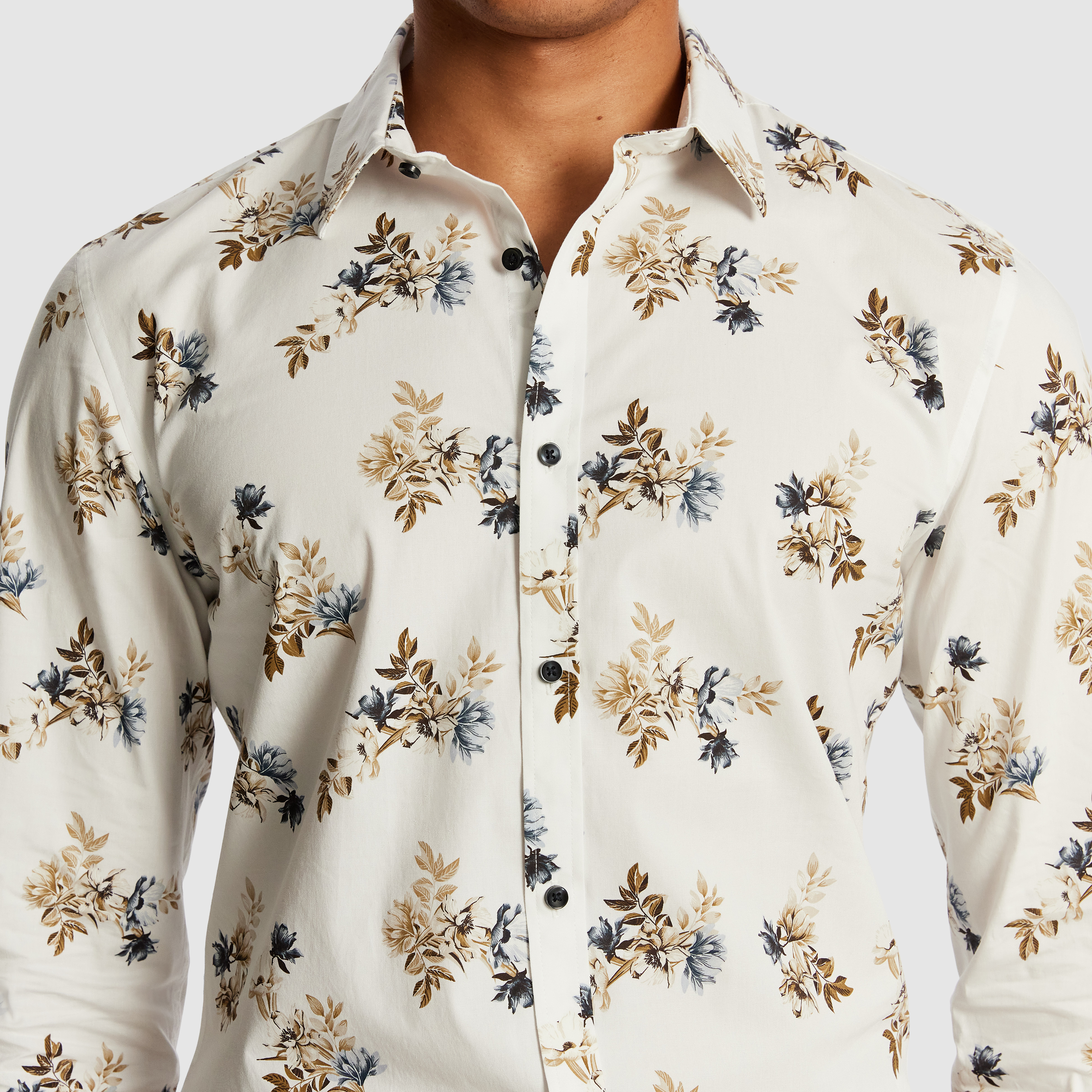 Multi Lisbon Slim Floral Shirt