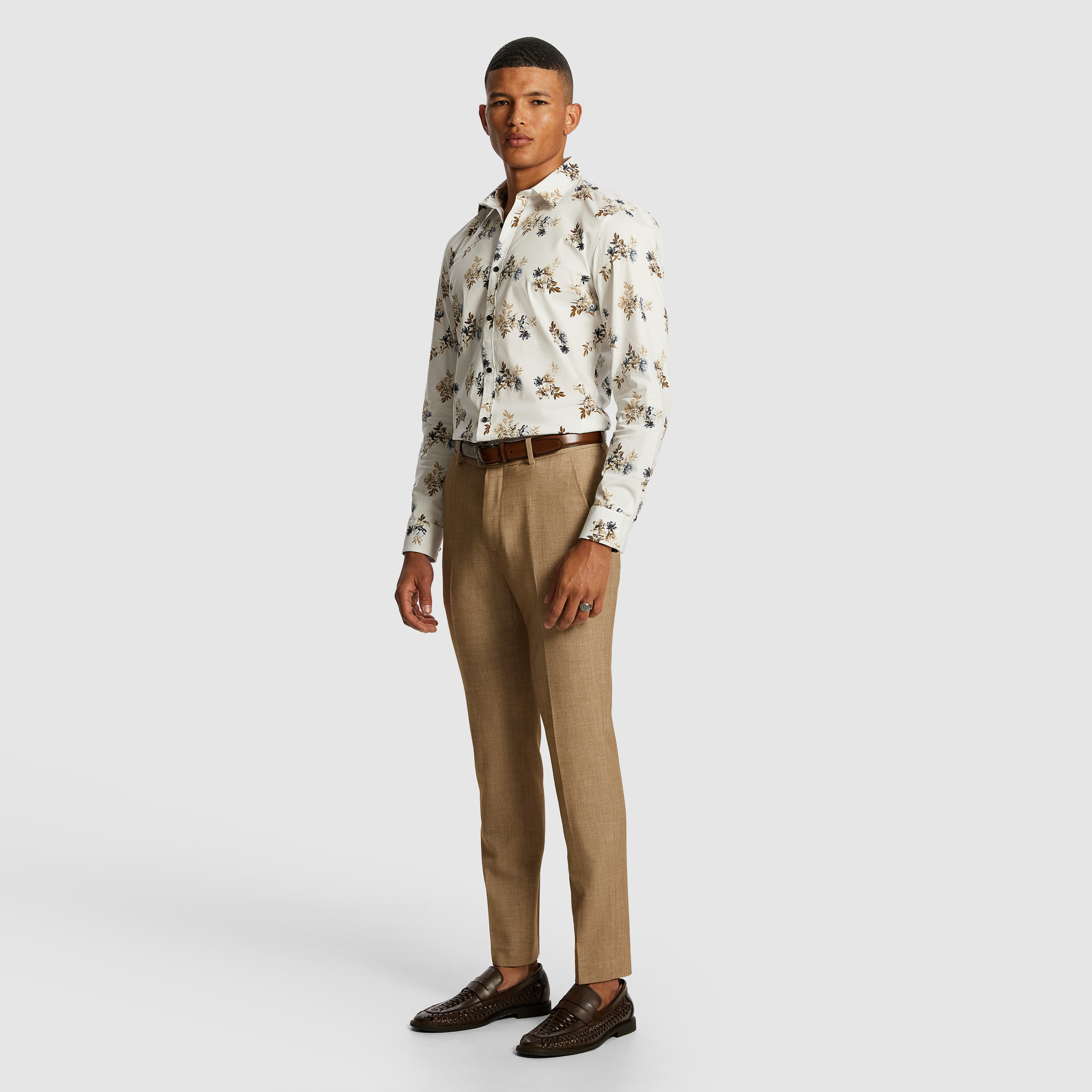 Multi Lisbon Slim Floral Shirt