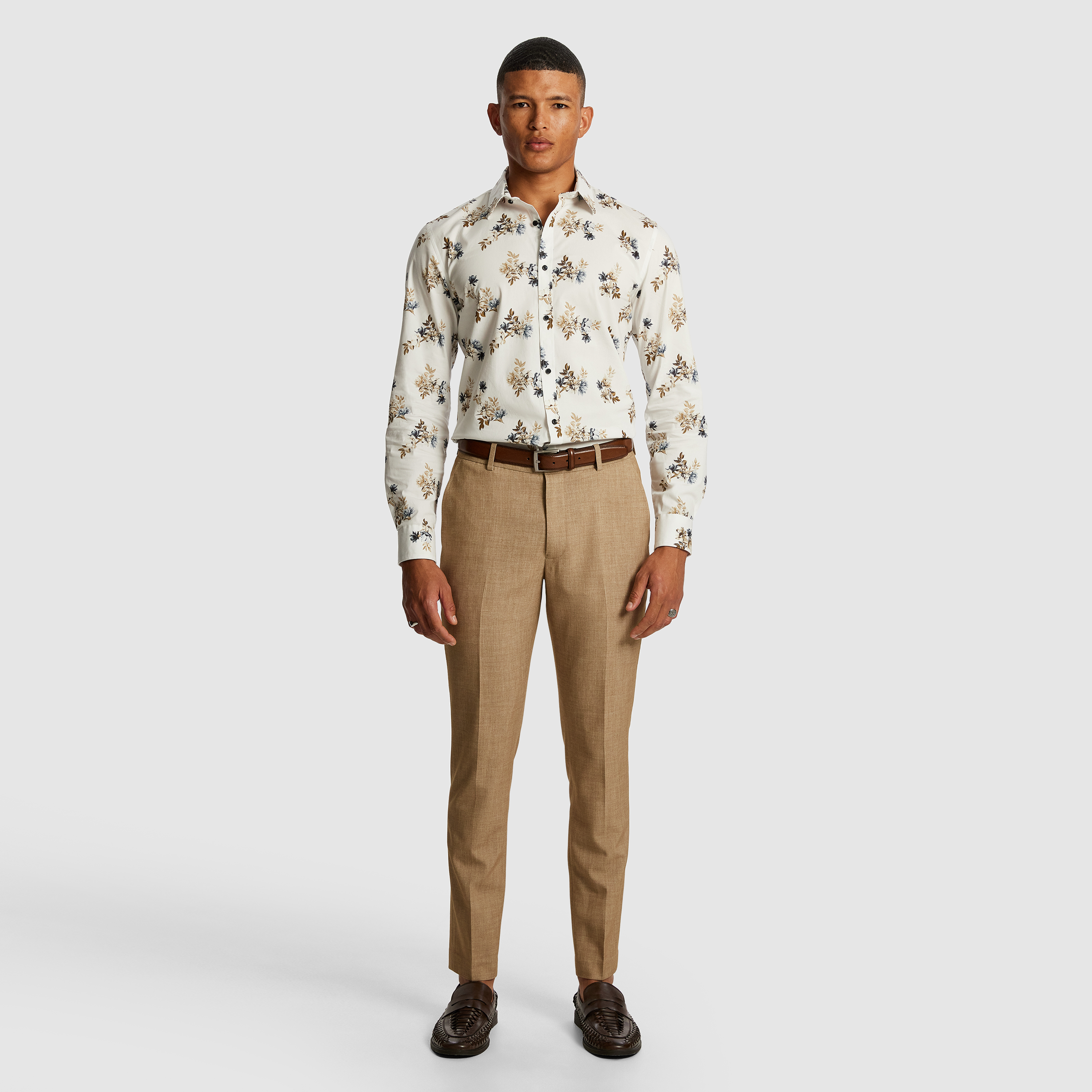 Multi Lisbon Slim Floral Shirt