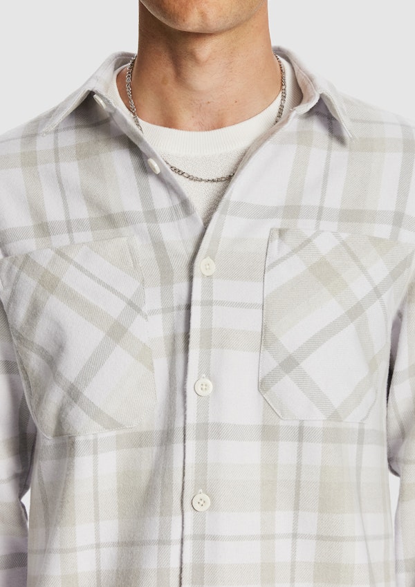 Natural Kitt Check Overshirt