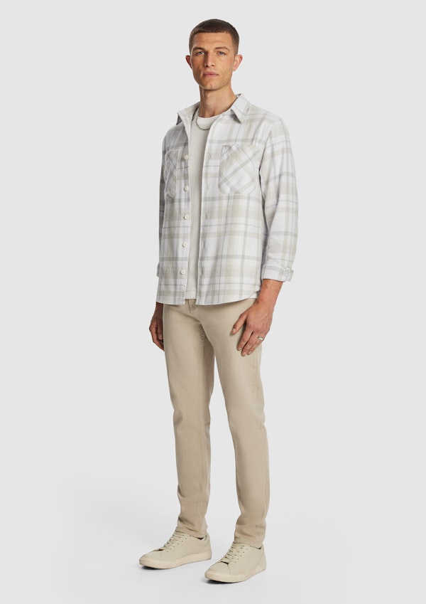 Natural Kitt Check Overshirt