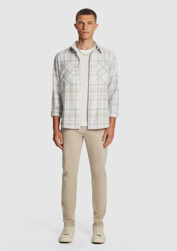 Natural Kitt Check Overshirt