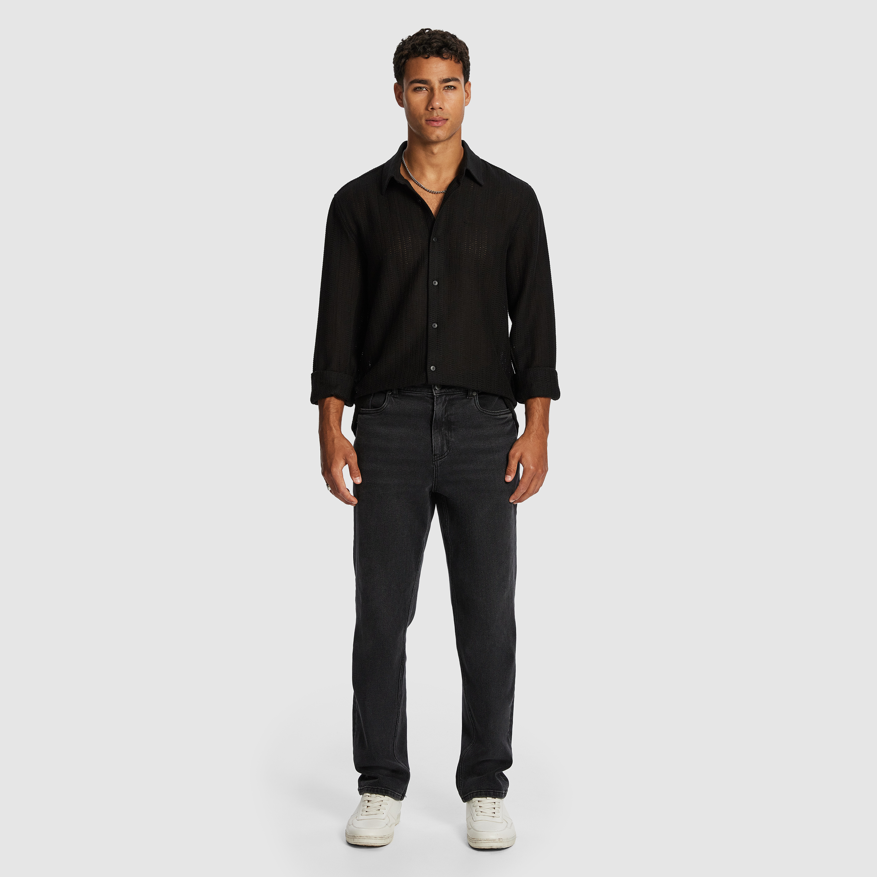 Black Hardy Knit Shirt