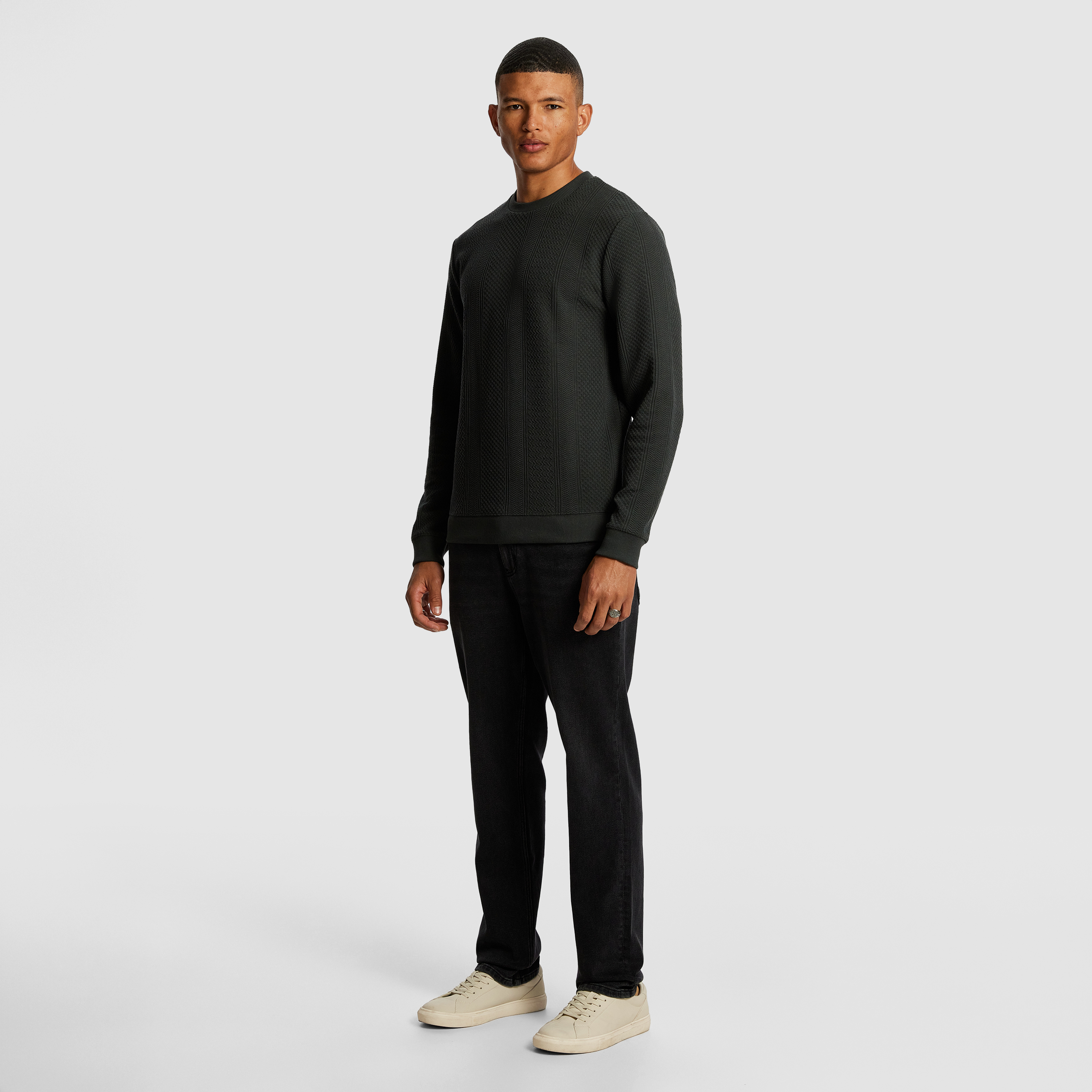 Dark Teal Madiera Crew Sweatshirt