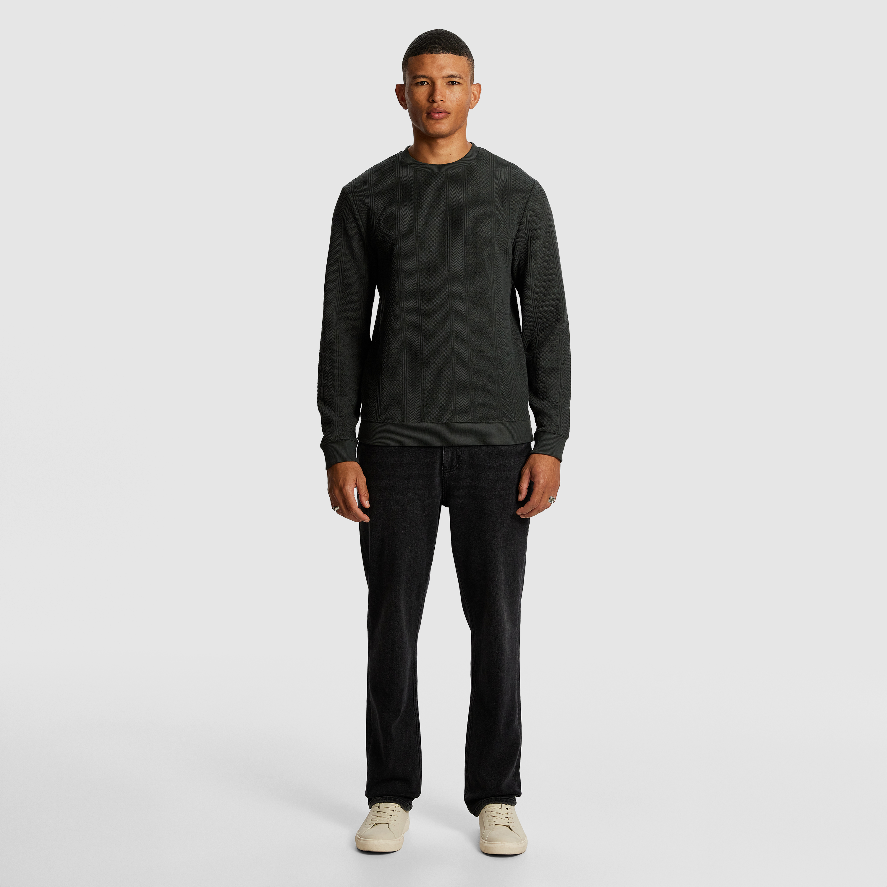 Dark Teal Madiera Crew Sweatshirt