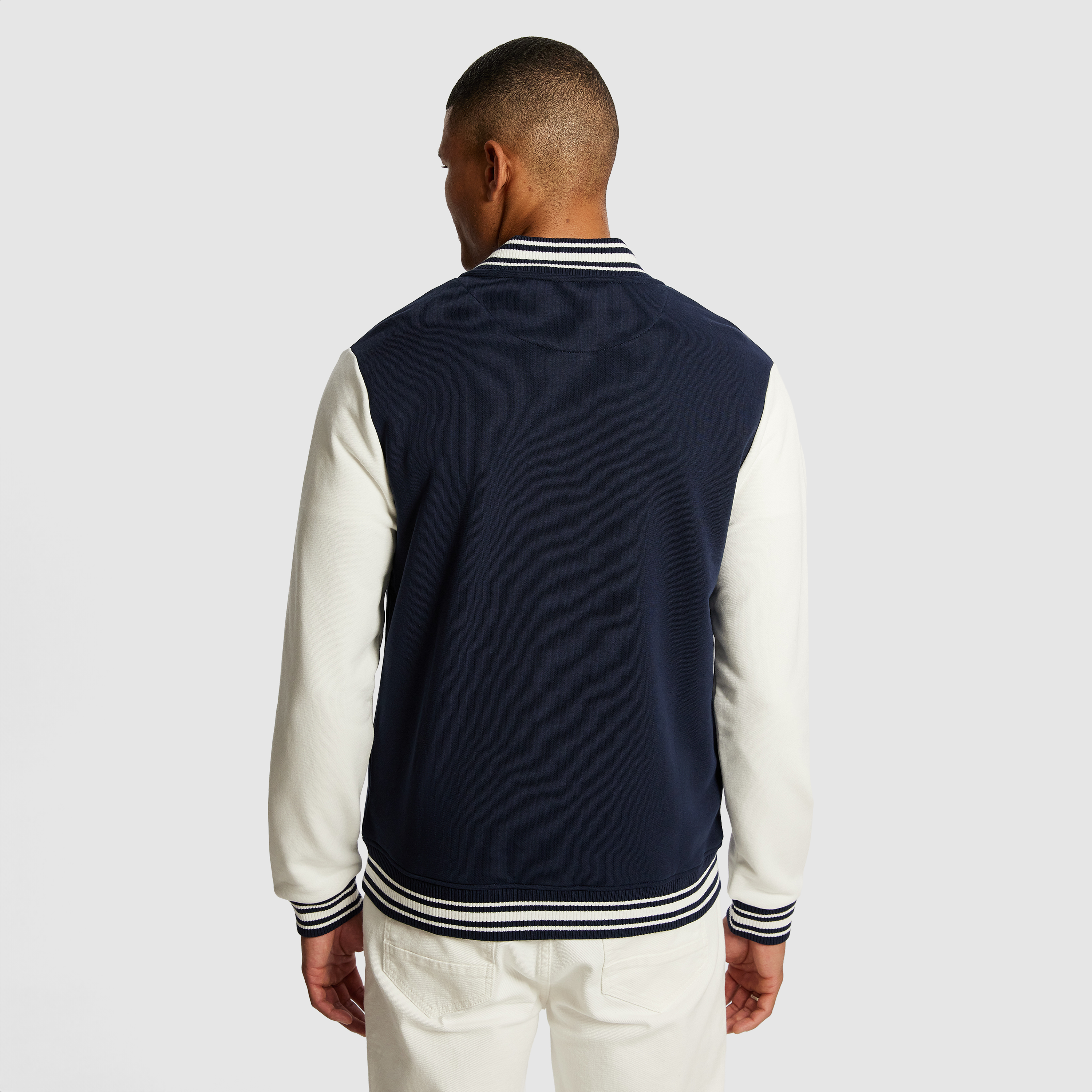 Navy Hudson Varsity Jacket