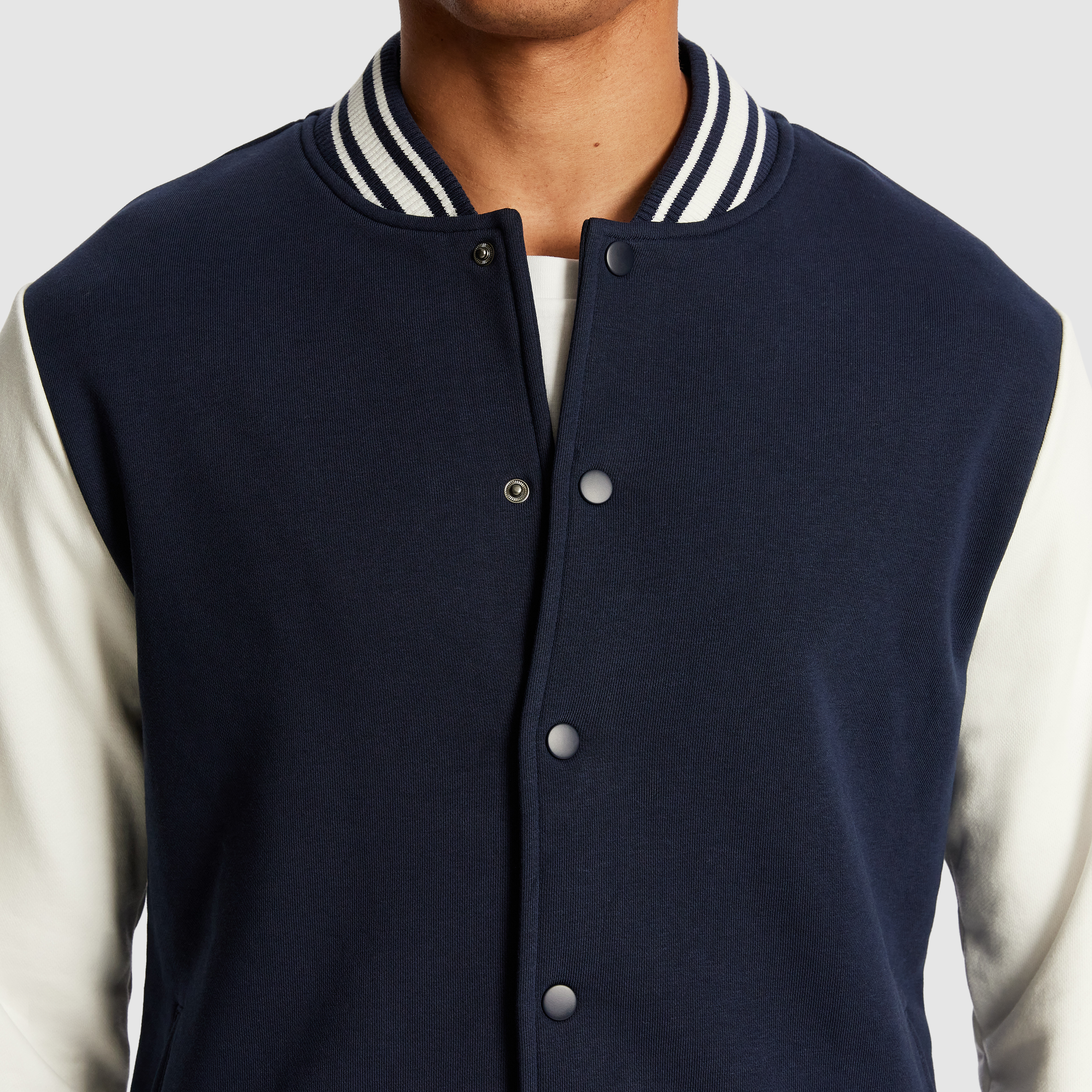 Navy Hudson Varsity Jacket