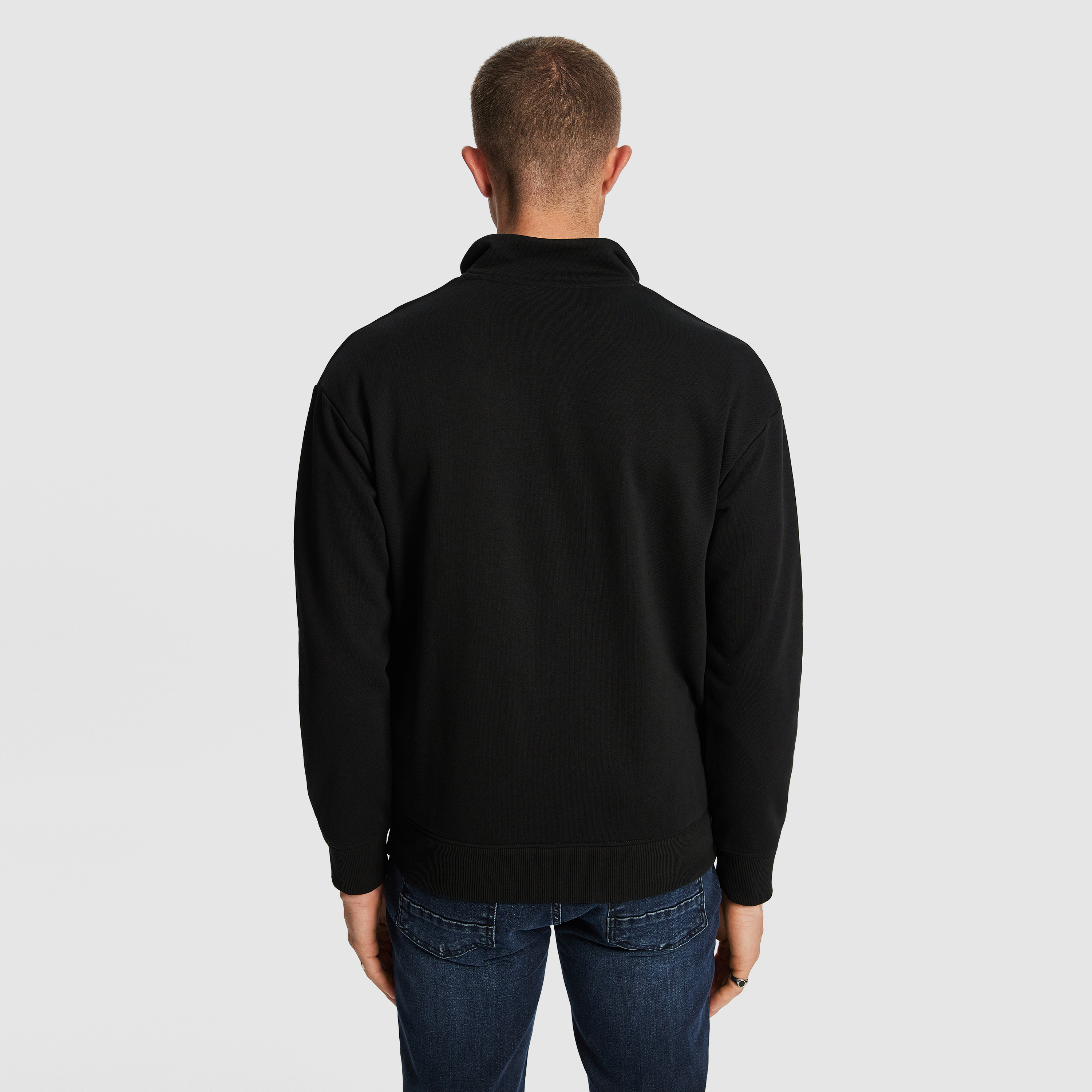 Black Mascot 1/4 Zip Sweatshirt