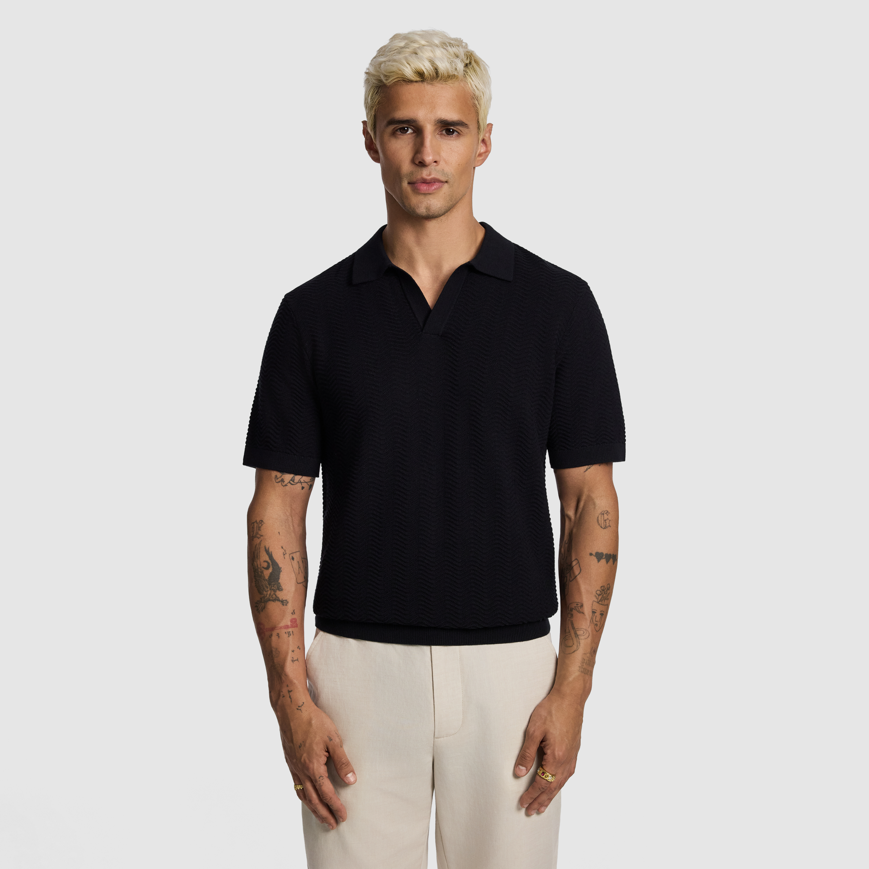 Josh Knitted Polo Shirt