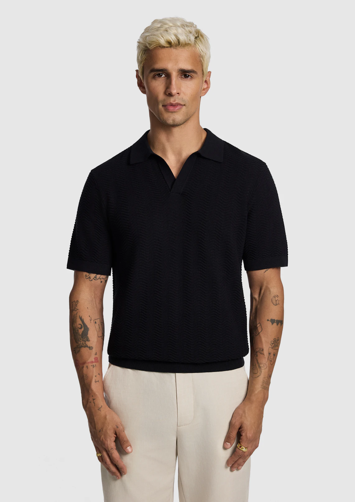 Josh Knitted Polo Shirt