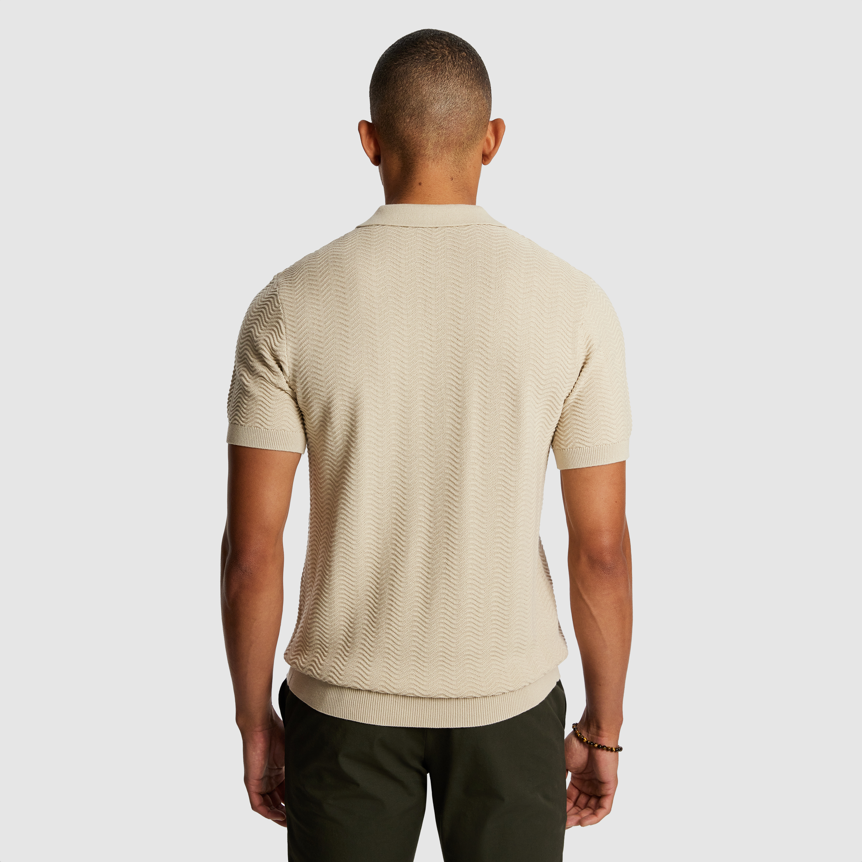 Natural Josh Knitted Polo Shirt