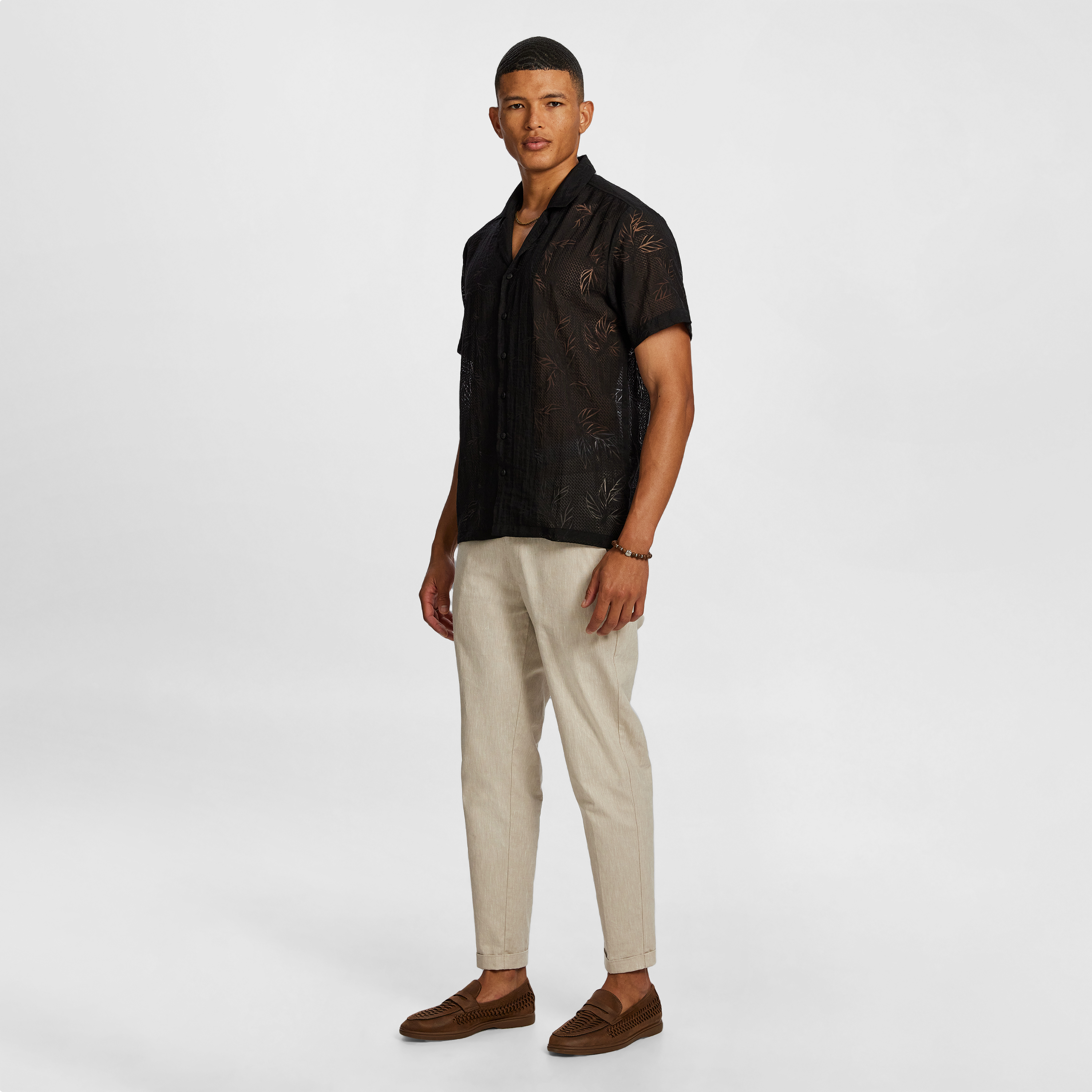 Black Omar Burn Out Shirt