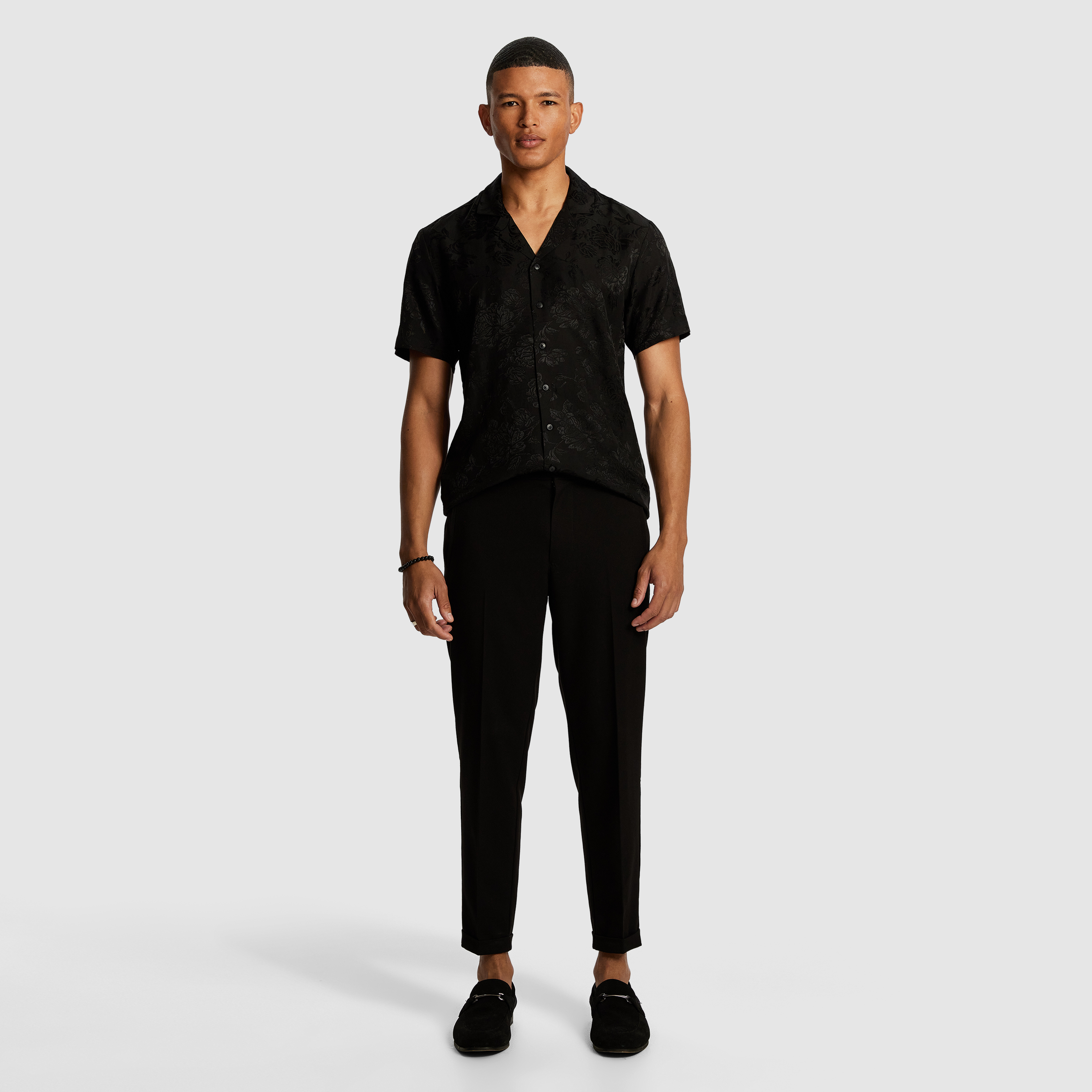 Black Joey Satin Shirt