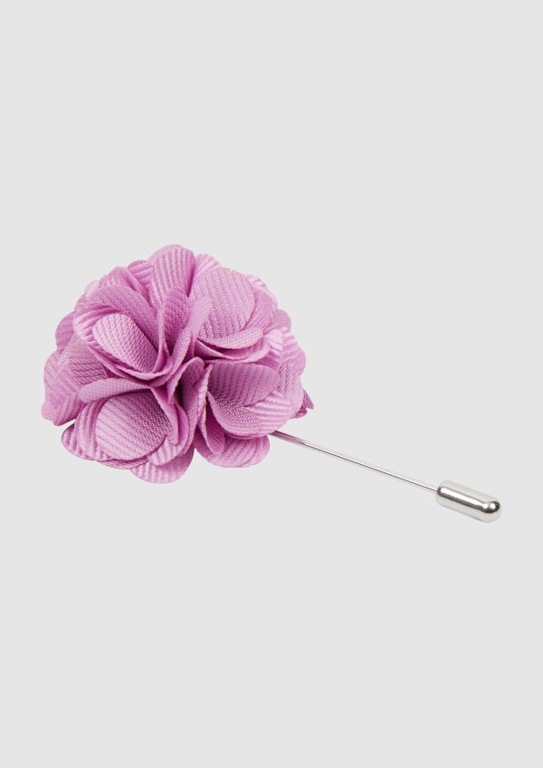 Pink Floral Lapel Pin