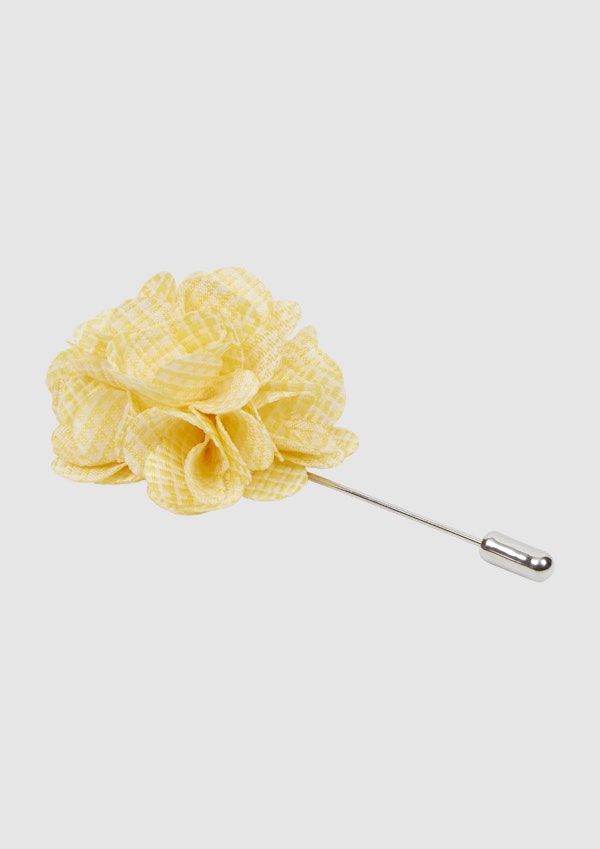 Yellow Floral Lapel Pin