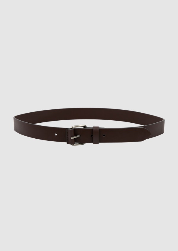 Chocolate Stellen Leather Belt