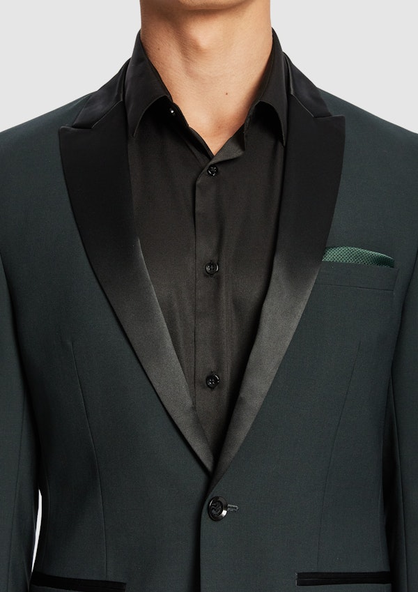 MAX WOOL BLEND TUX SLIM SUIT