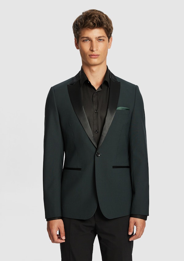 MAX WOOL BLEND TUX SLIM SUIT