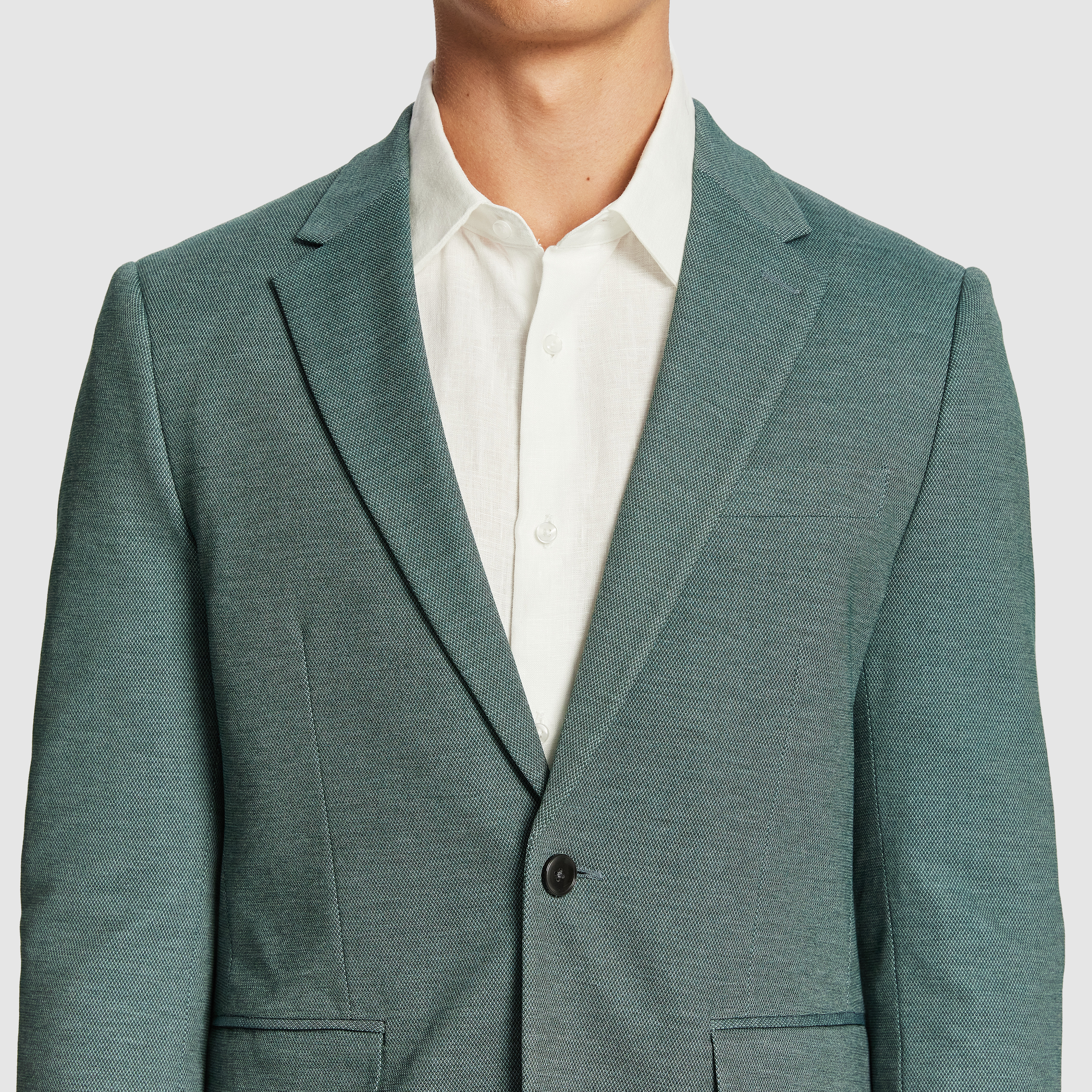 Teal Ernest Knitted Blazer