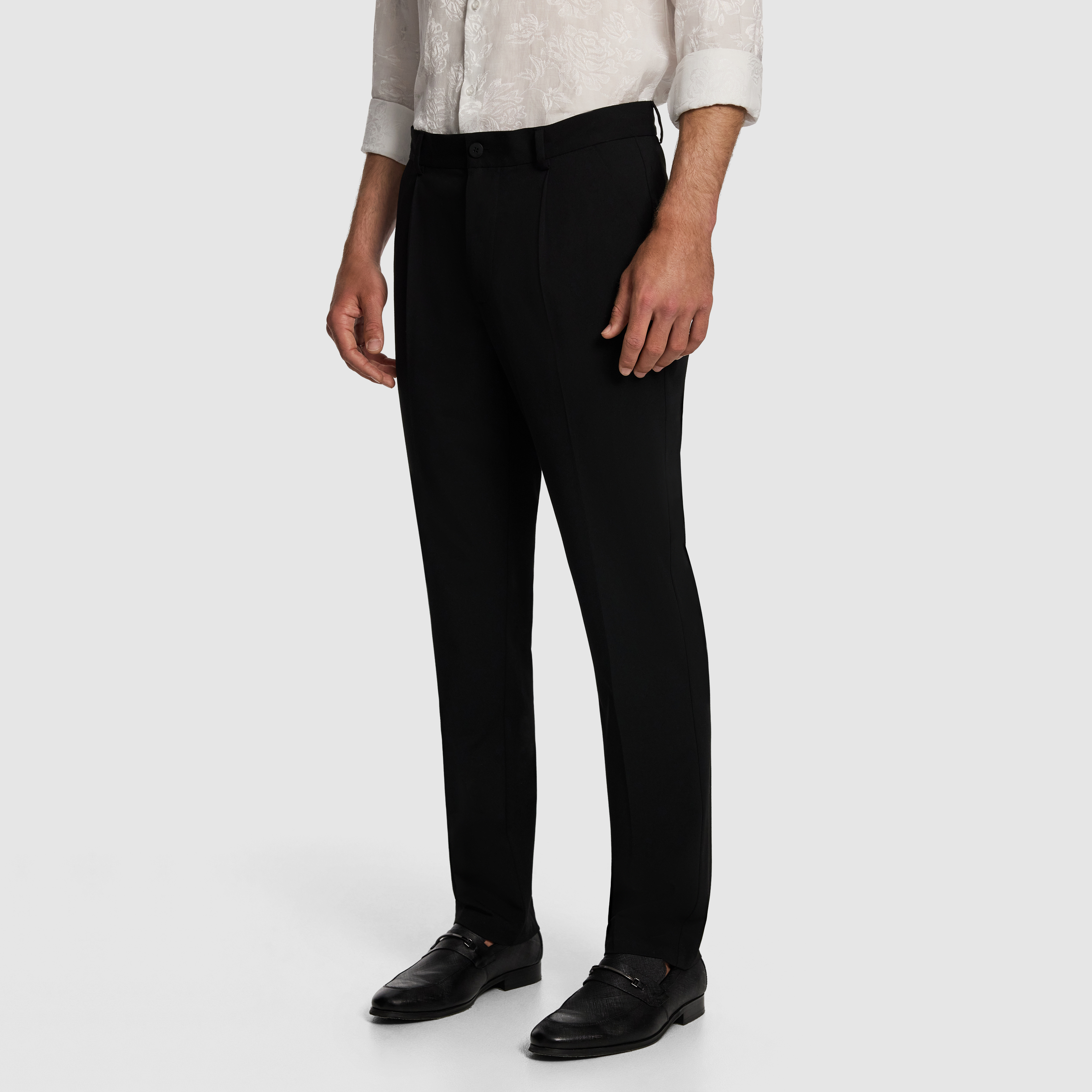 Black Reid Tapered Chino