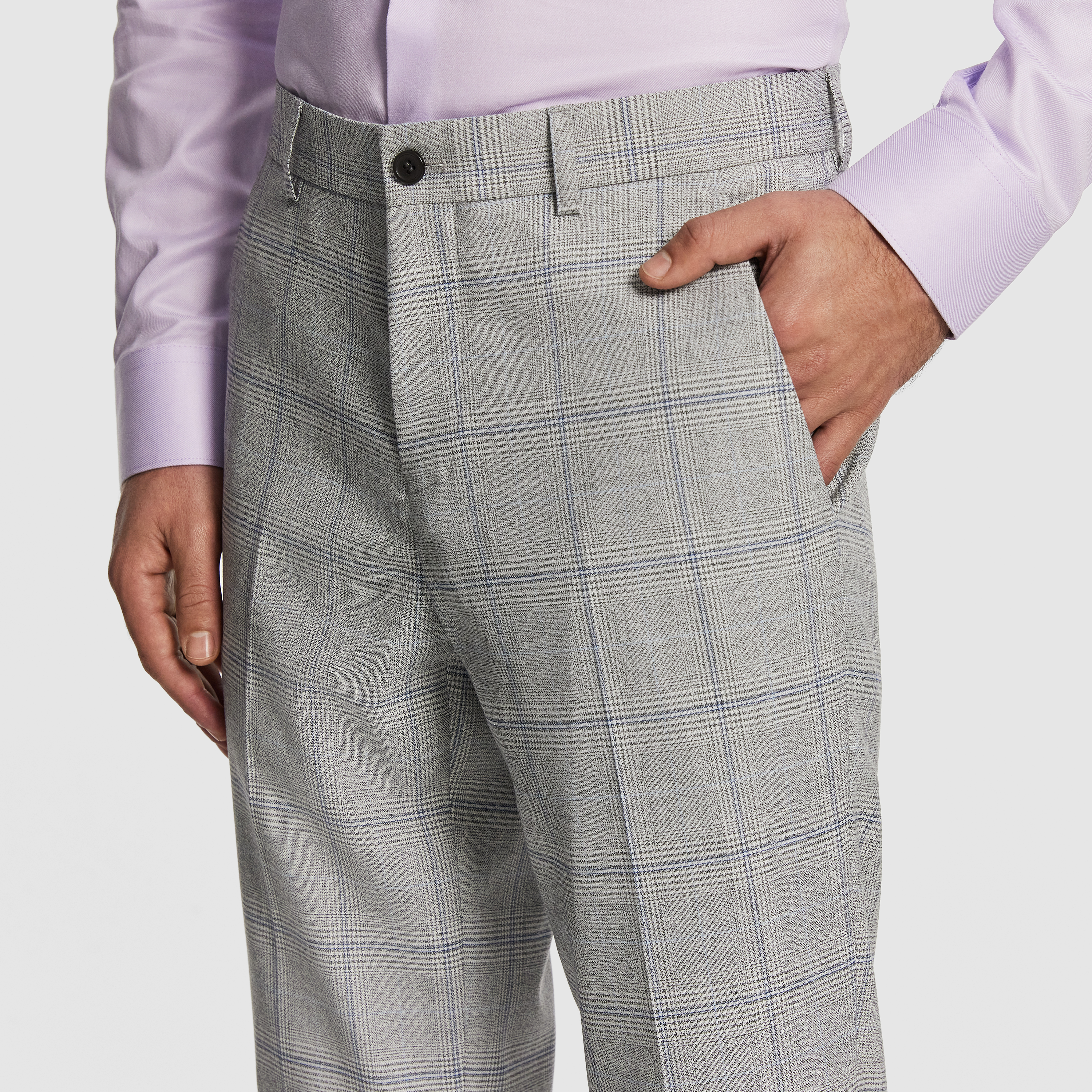 Grey Mentmore Slim Dress Pant