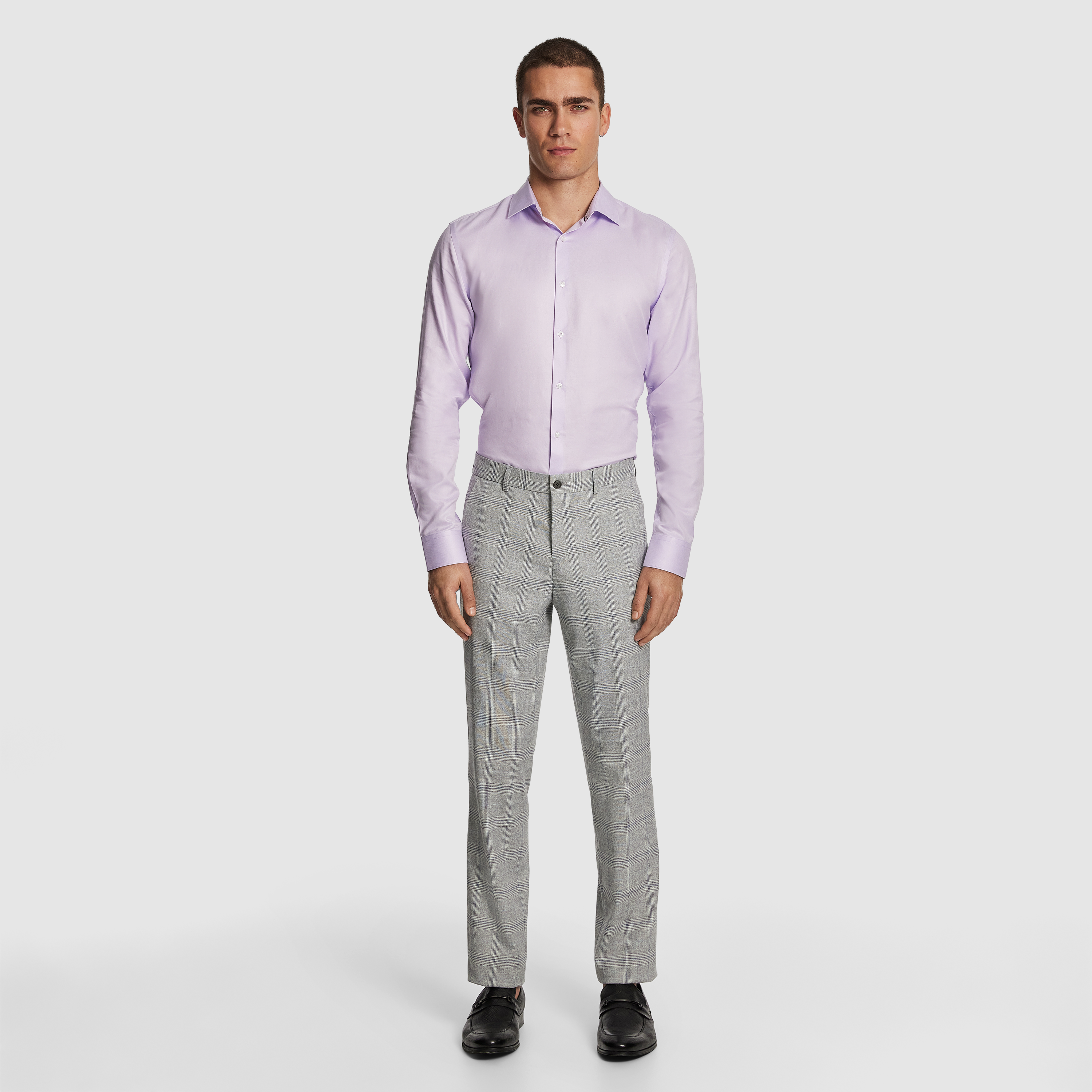 Grey Mentmore Slim Dress Pant