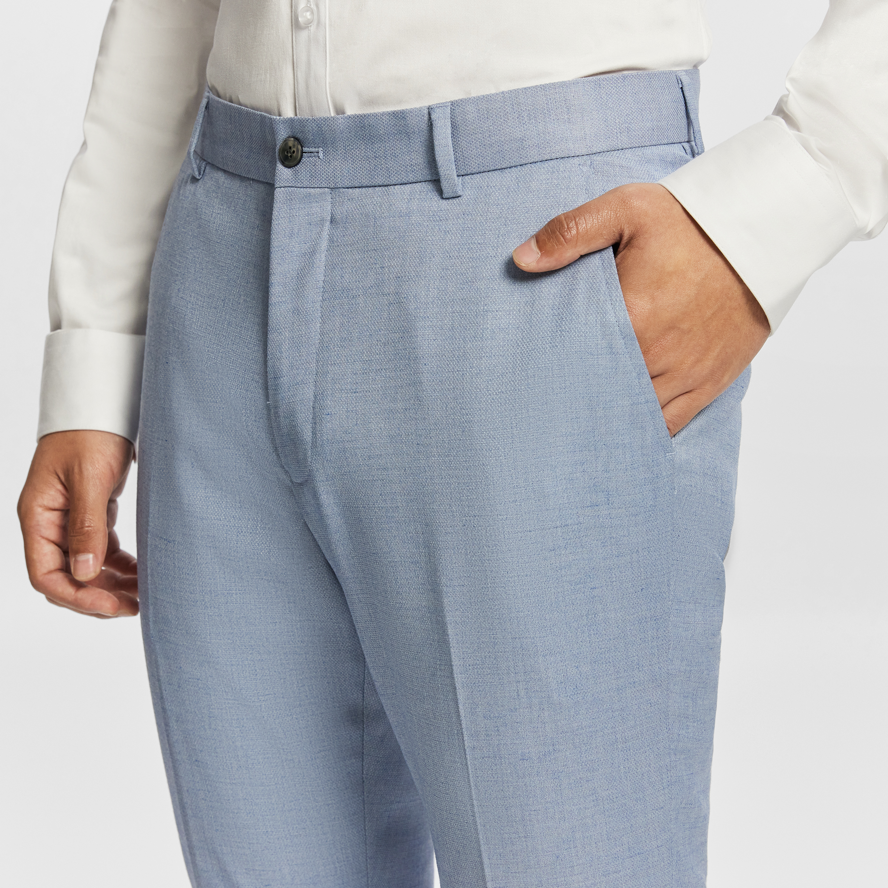 Blue Pandro Skinny Dress Pant
