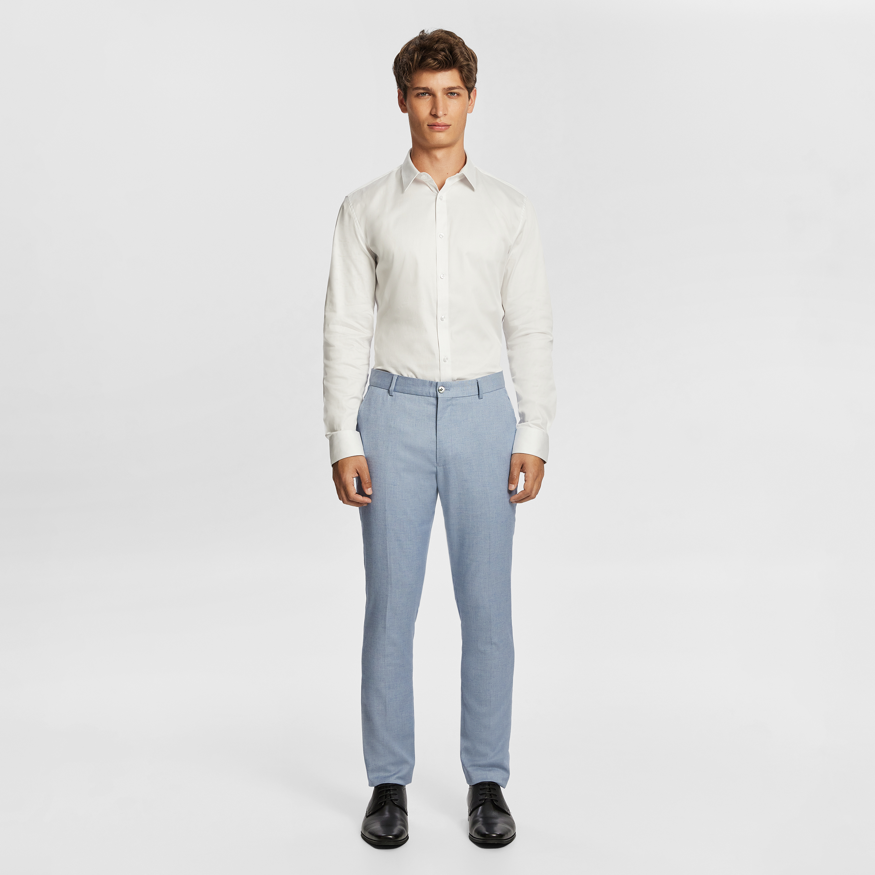 Blue Pandro Skinny Dress Pant