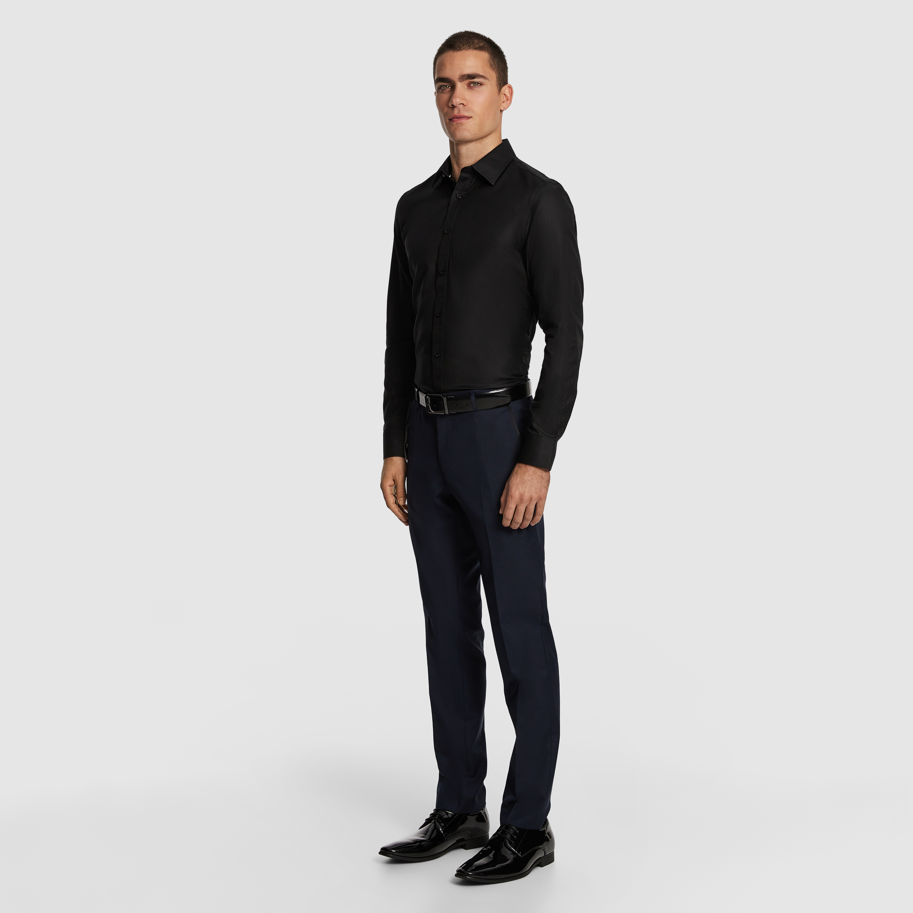 Navy Casino Tuxedo Slim Dress Pant
