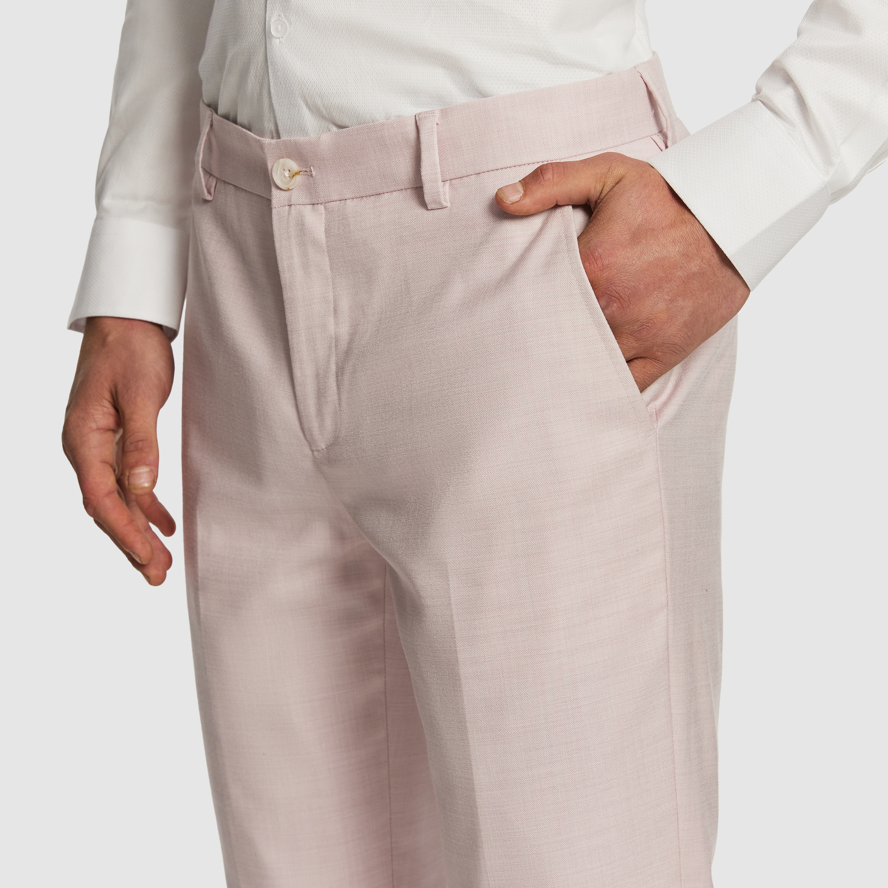Pink Enrico Slim Dress Pant