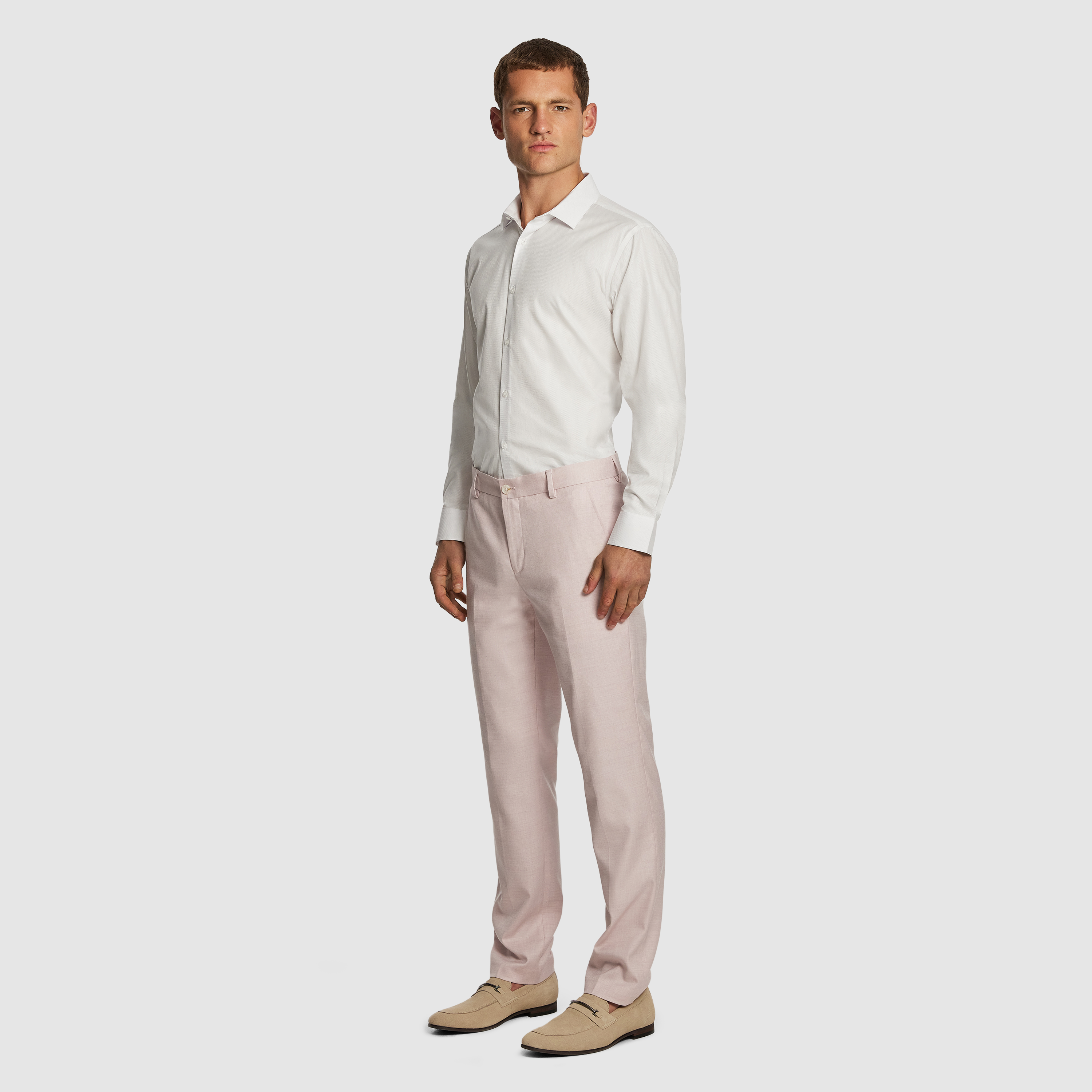 Pink Enrico Slim Dress Pant