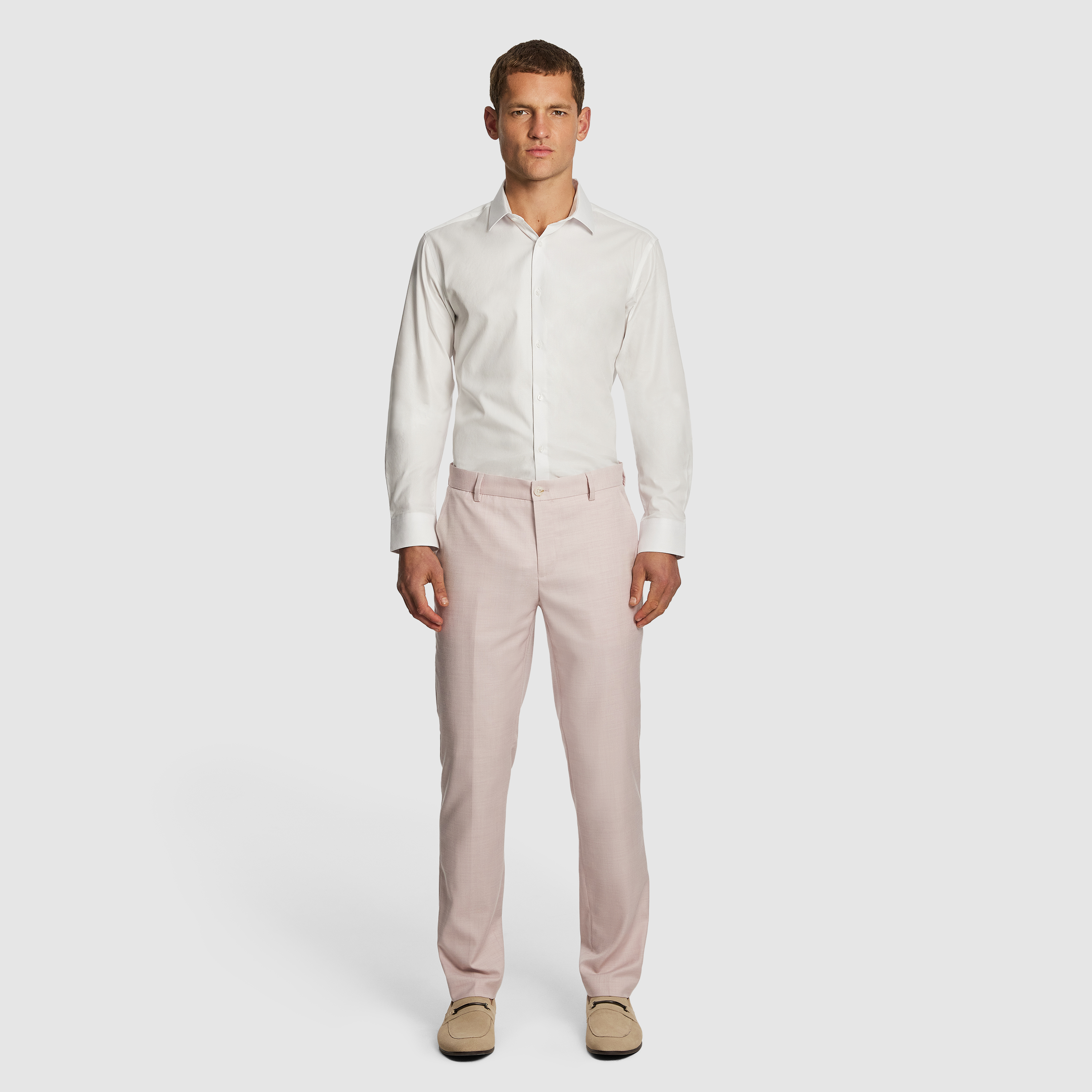 Pink Enrico Slim Dress Pant