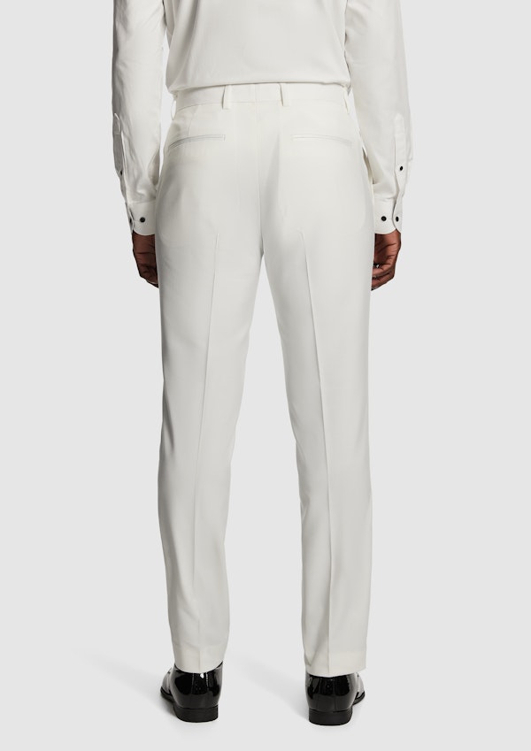White Royale Jacquard Dress Pant