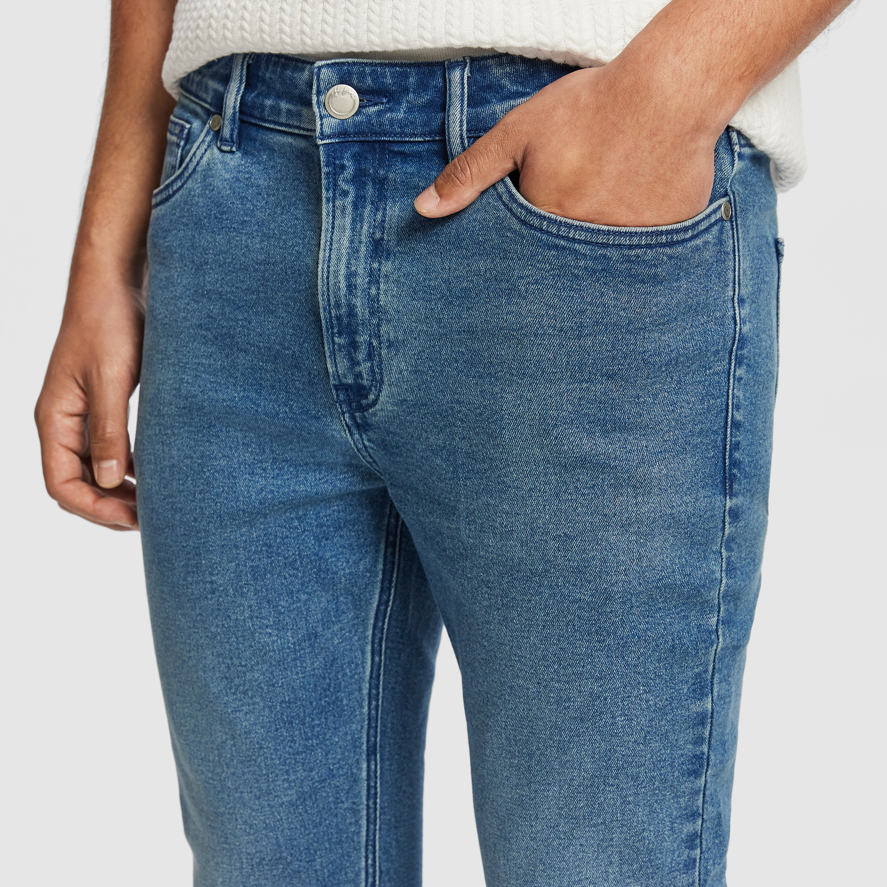 Mid Blue Stevie Skinny Jean