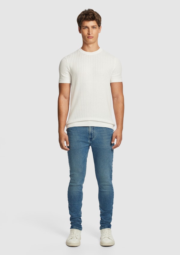 Mid Blue Stevie Skinny Jean