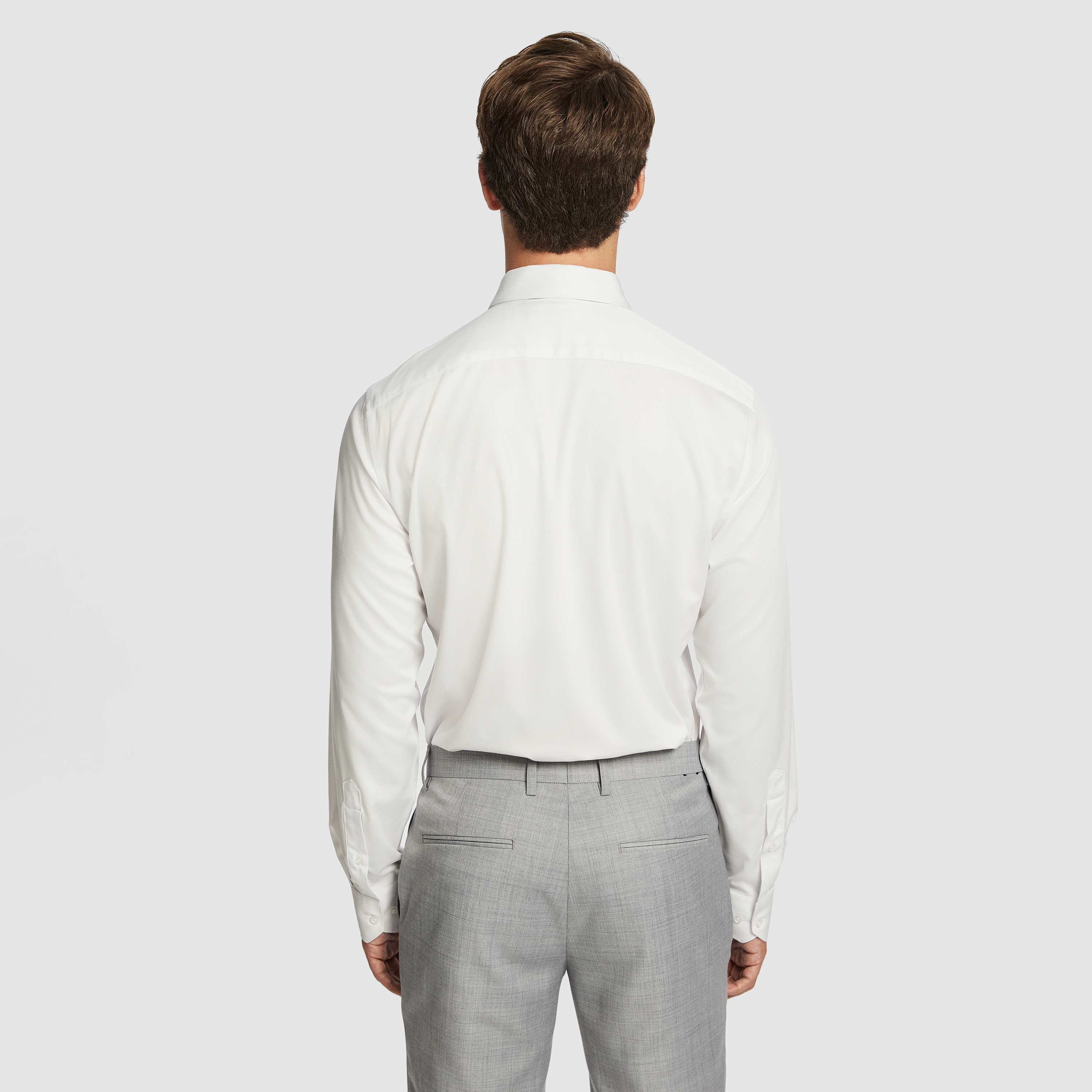 White Frango Bamboo Slim Fit Dress Shirt