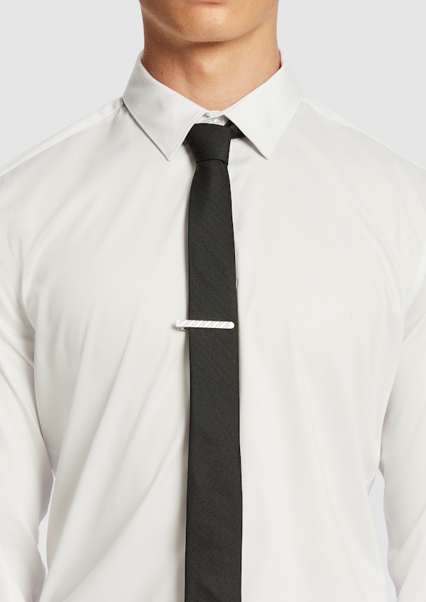 White Frango Bamboo Slim Fit Dress Shirt