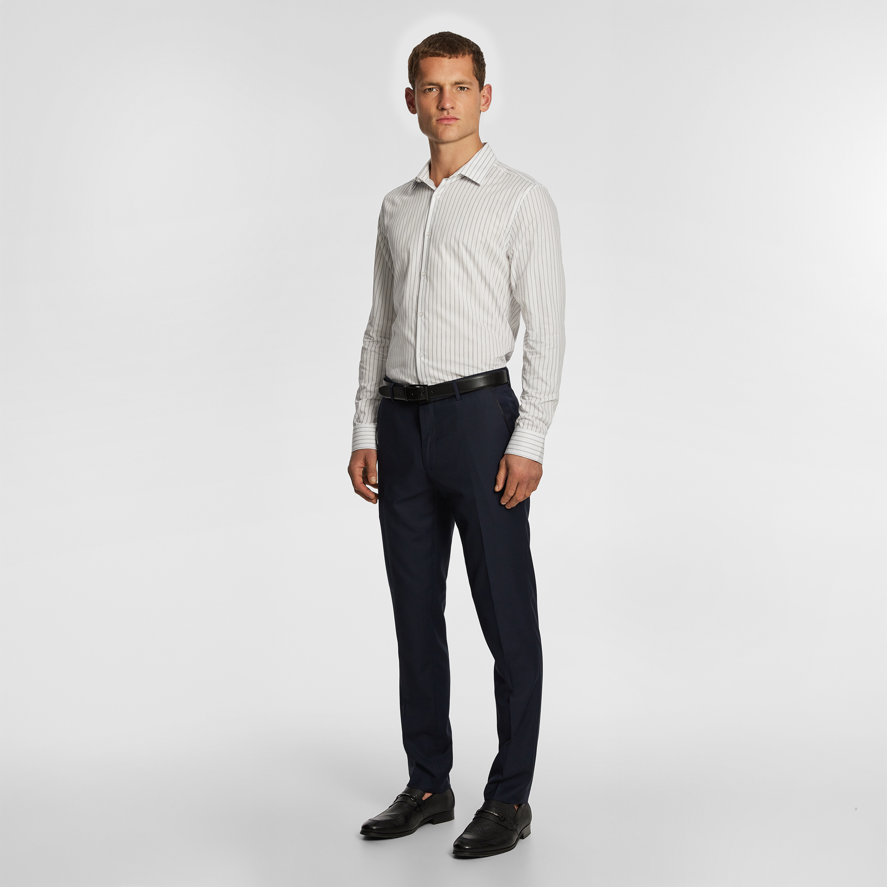 Simon Stripe Slim Dress Shirt