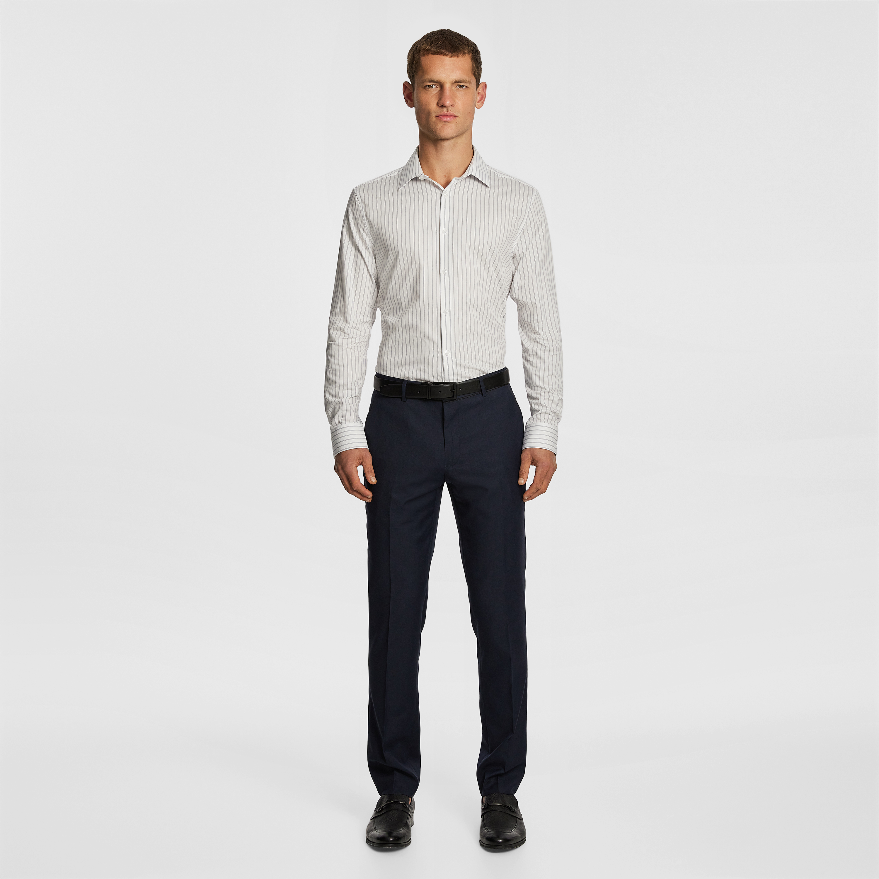 Simon Stripe Slim Dress Shirt