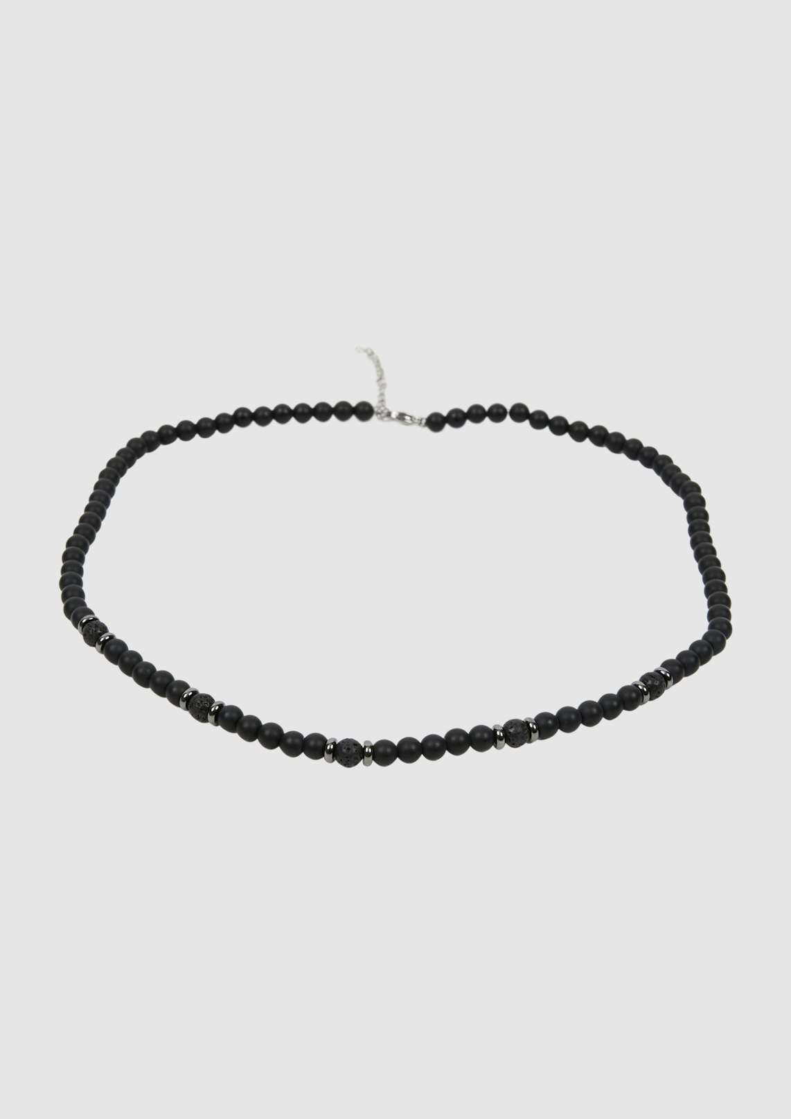 Graphite Beaded Necklace