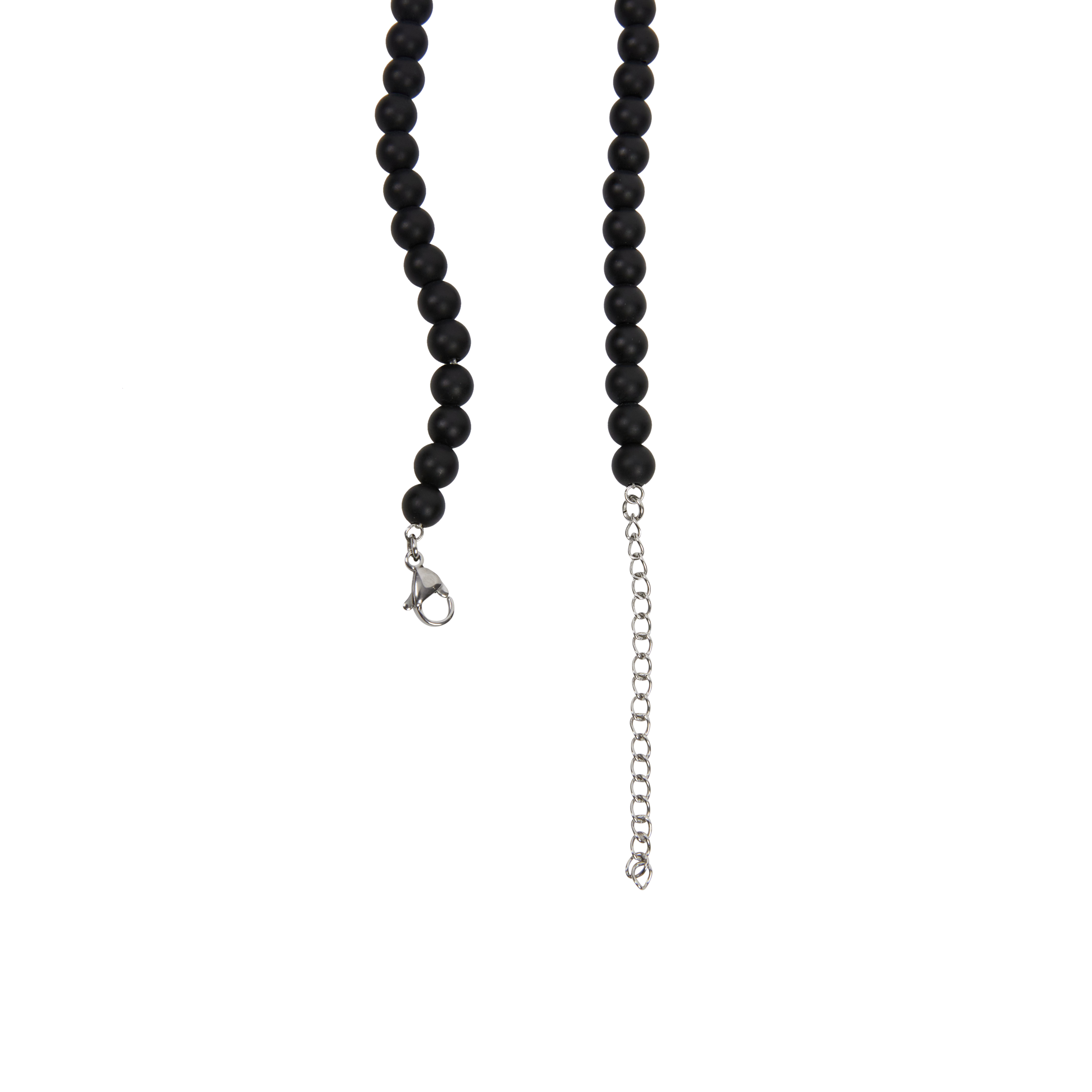 Graphite Beaded Necklace