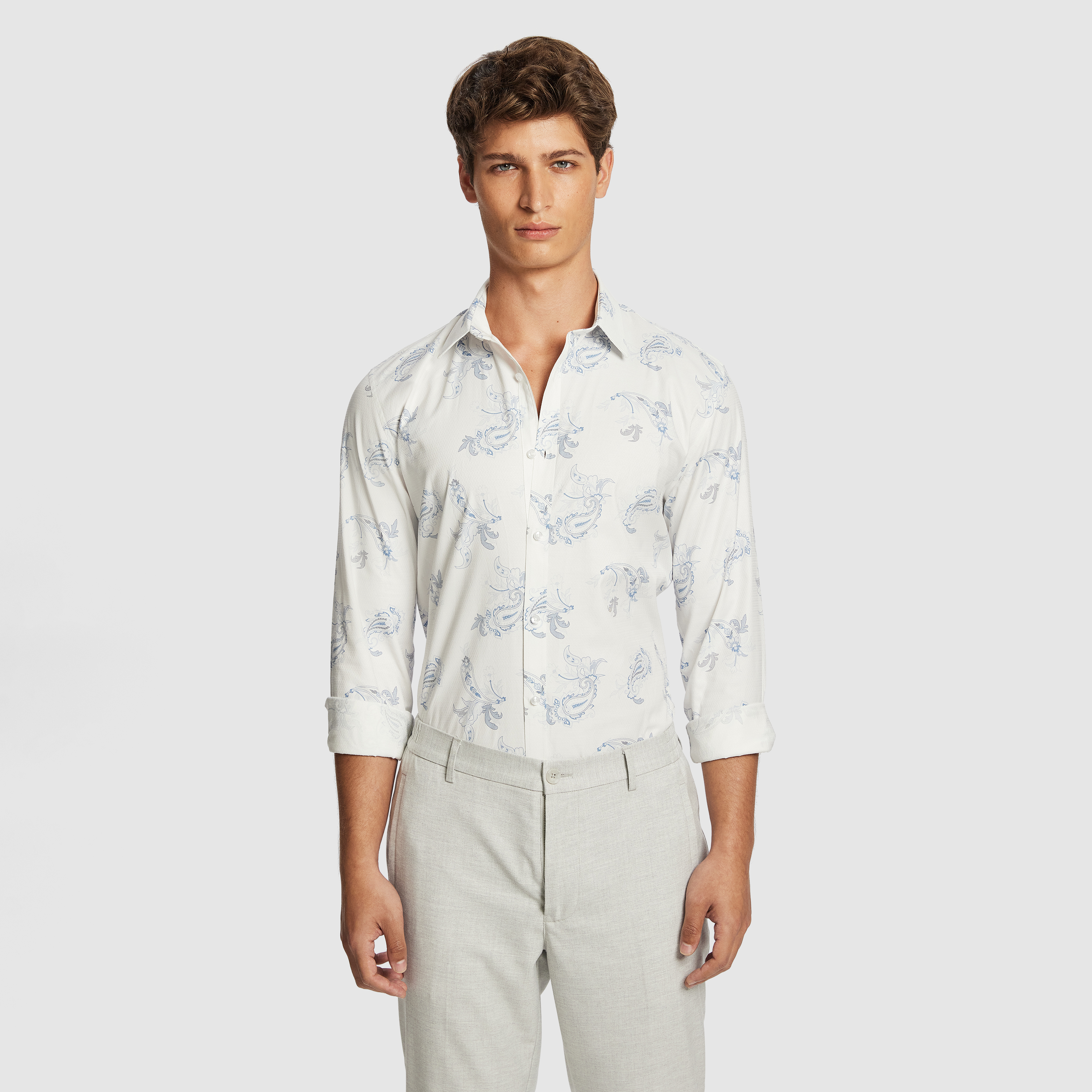 Morella Slim Paisley Shirt